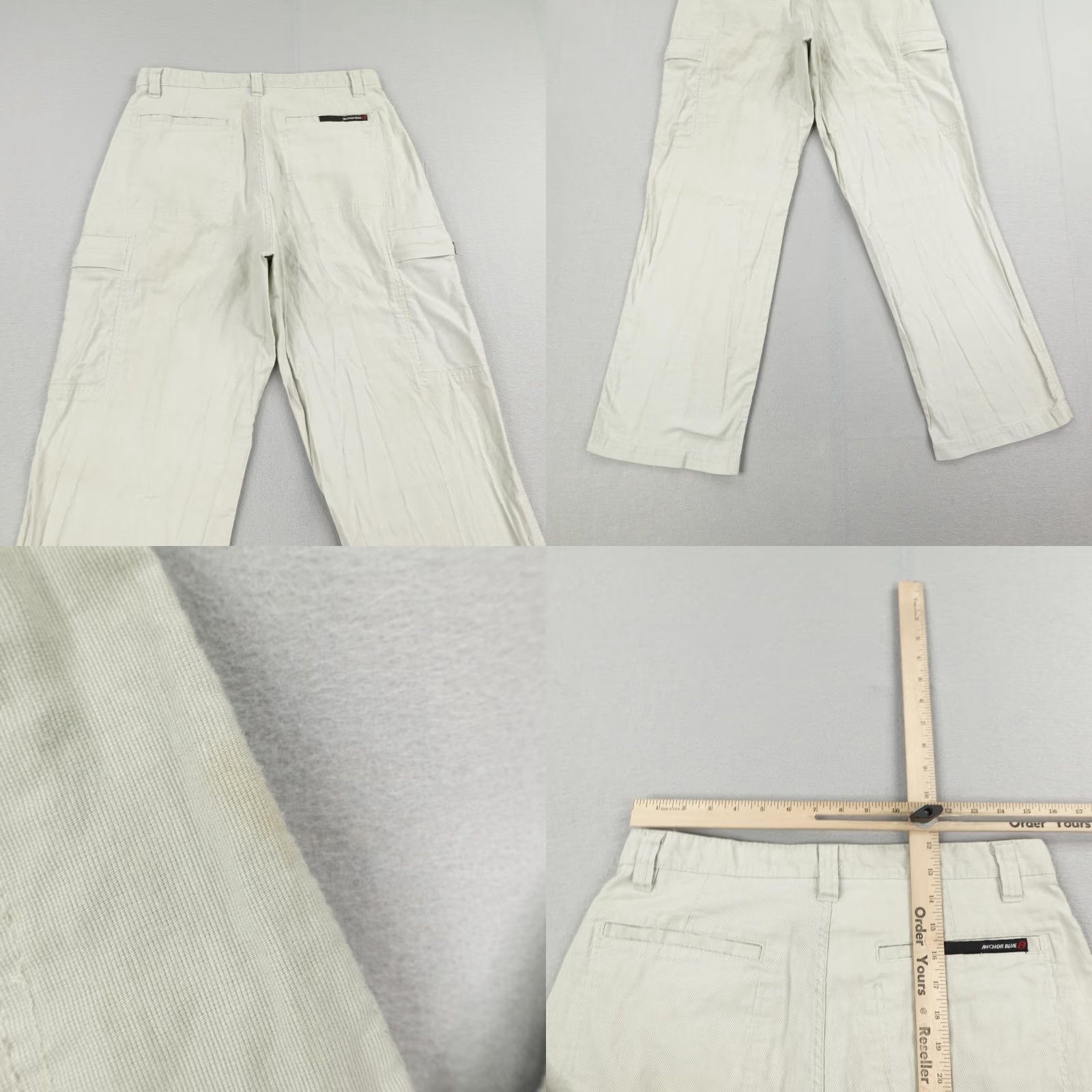 Anchor Blue VINTAGE Anchor Blue Cargo Pants Mens 32x32 Khaki Beige Cotton Utility Casual Y2K Size US 32 / EU 48 - 8 Thumbnail