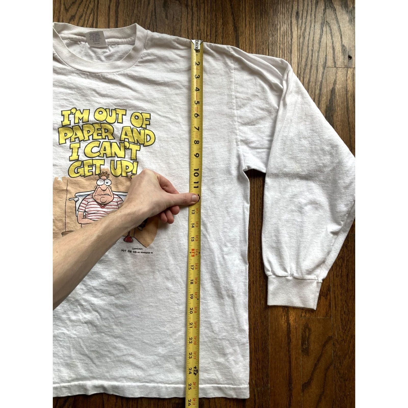 Vintage VINTAGE 90s Funny Cartoon Shirt Mens XL Long Sleeve Toilet Paper Bathroom Cummings Size US XL / EU 56 / 4 - 7 Thumbnail