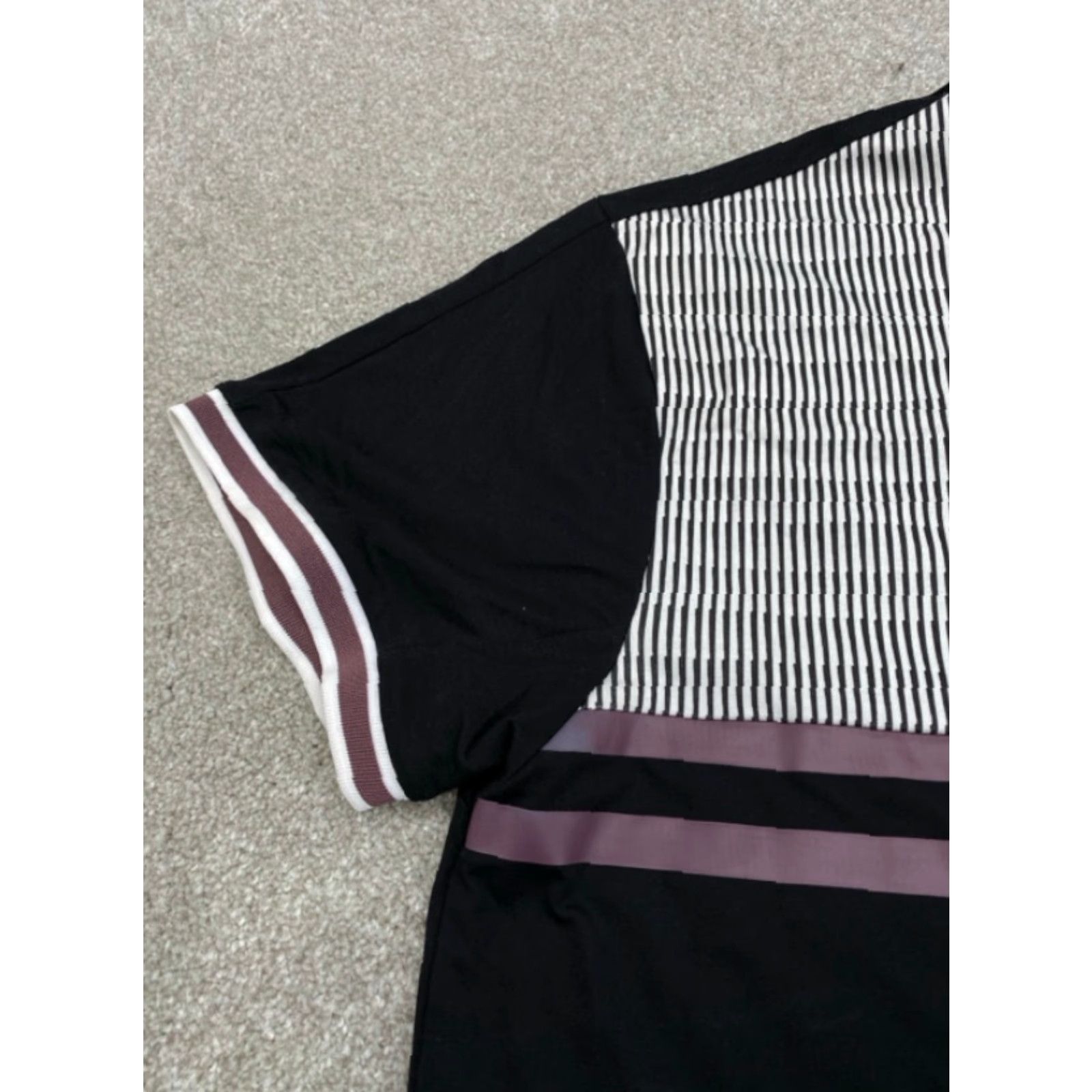 Marcs Marc Asher T-Shirt Colorblock Colorblock - Black Multicolor Color Block Shirt Mens Large Crew Neck Short Sleeve Nylon Spandex Rayon Logo Size US L / EU 52-54 / 3 - 2 Thumbnail