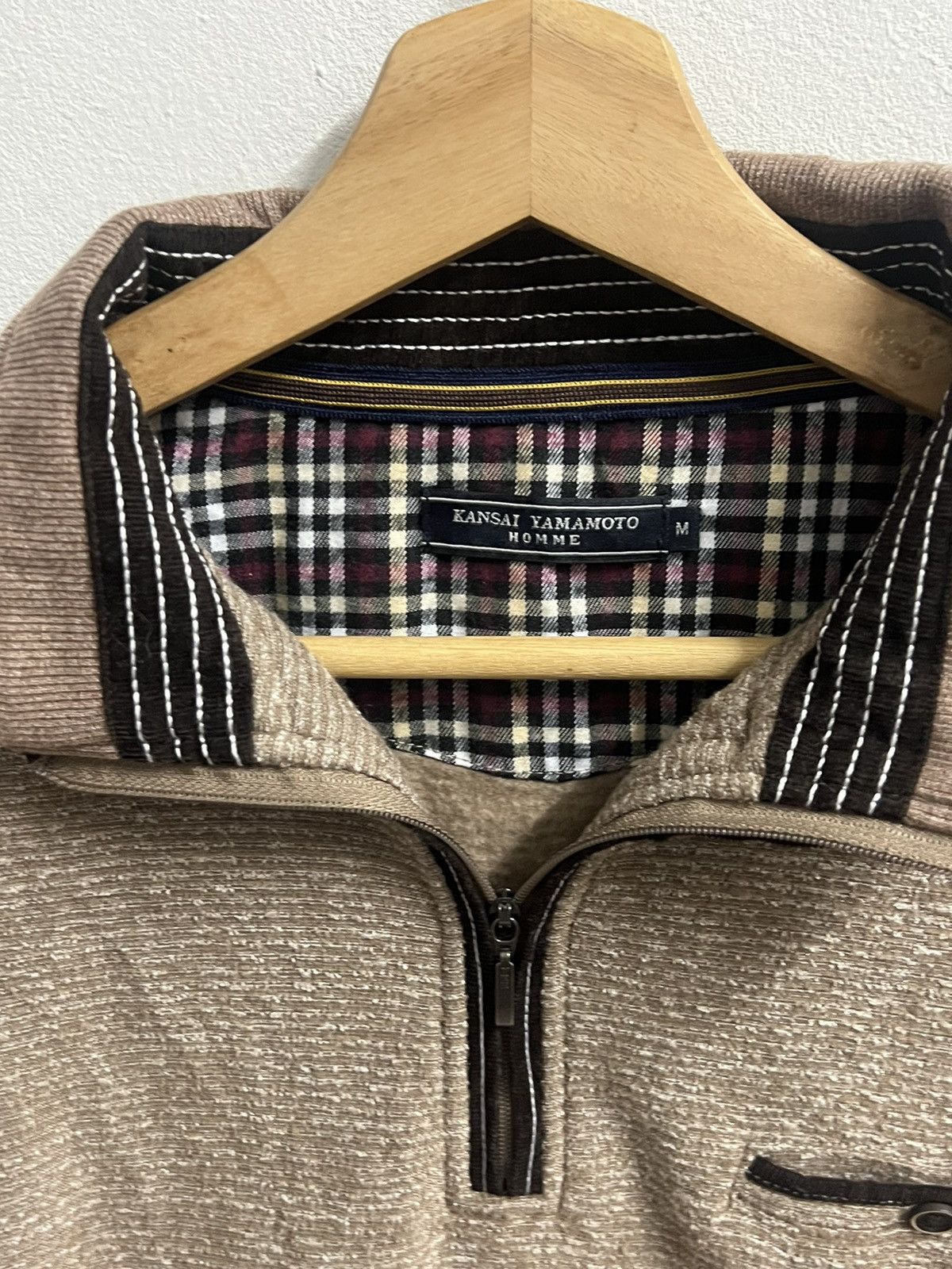 Kansai Yamamoto KANSAI YAMAMOTO HOMME SWEATER HALF ZIPPER Size US M / EU 48-50 / 2 - 2 Thumbnail