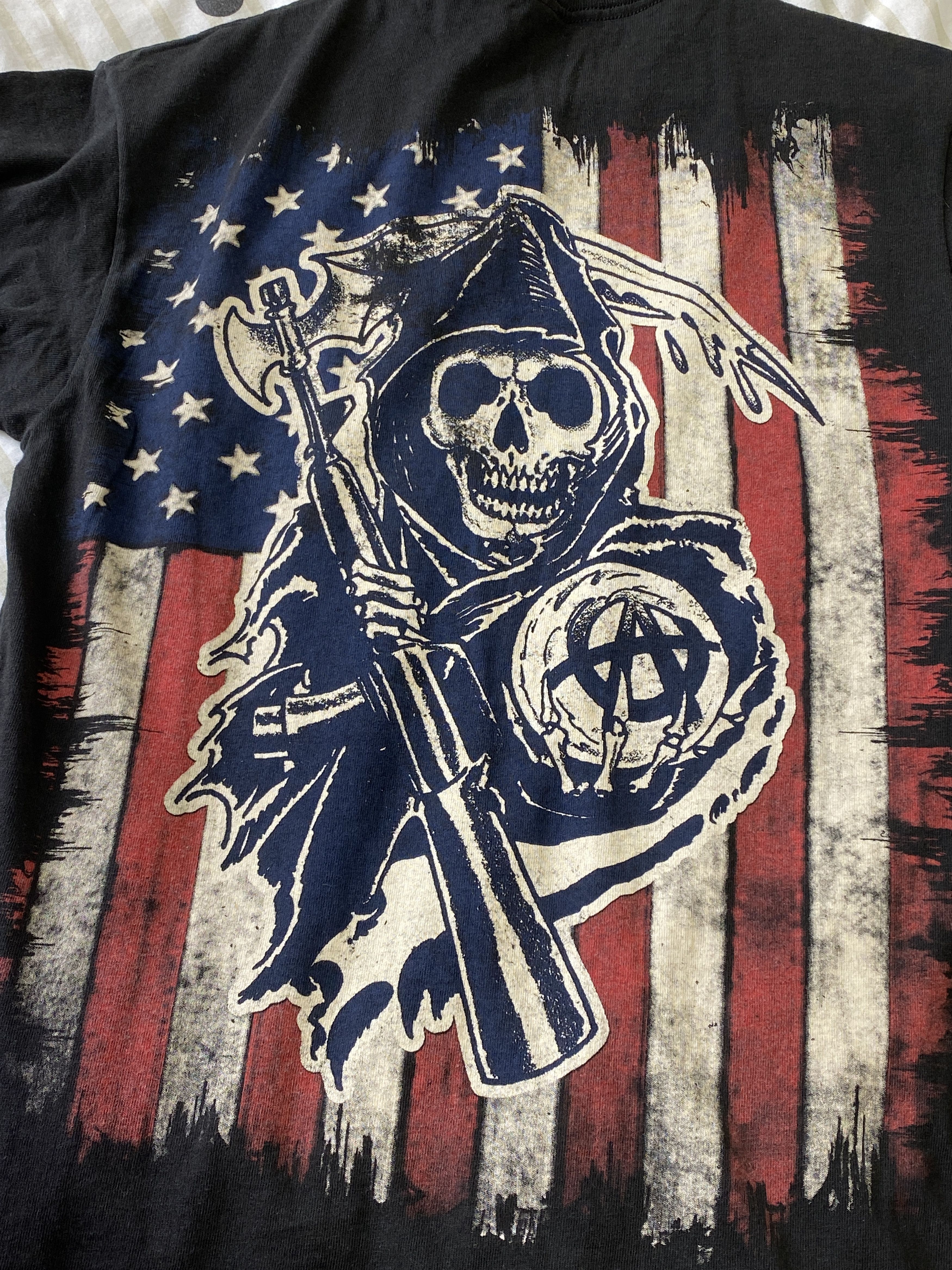 Other Sons Of Anarchy Road Gear Movie Promo USA Flag Skull T-Shirt Size US M / EU 48-50 / 2 - 7 Thumbnail