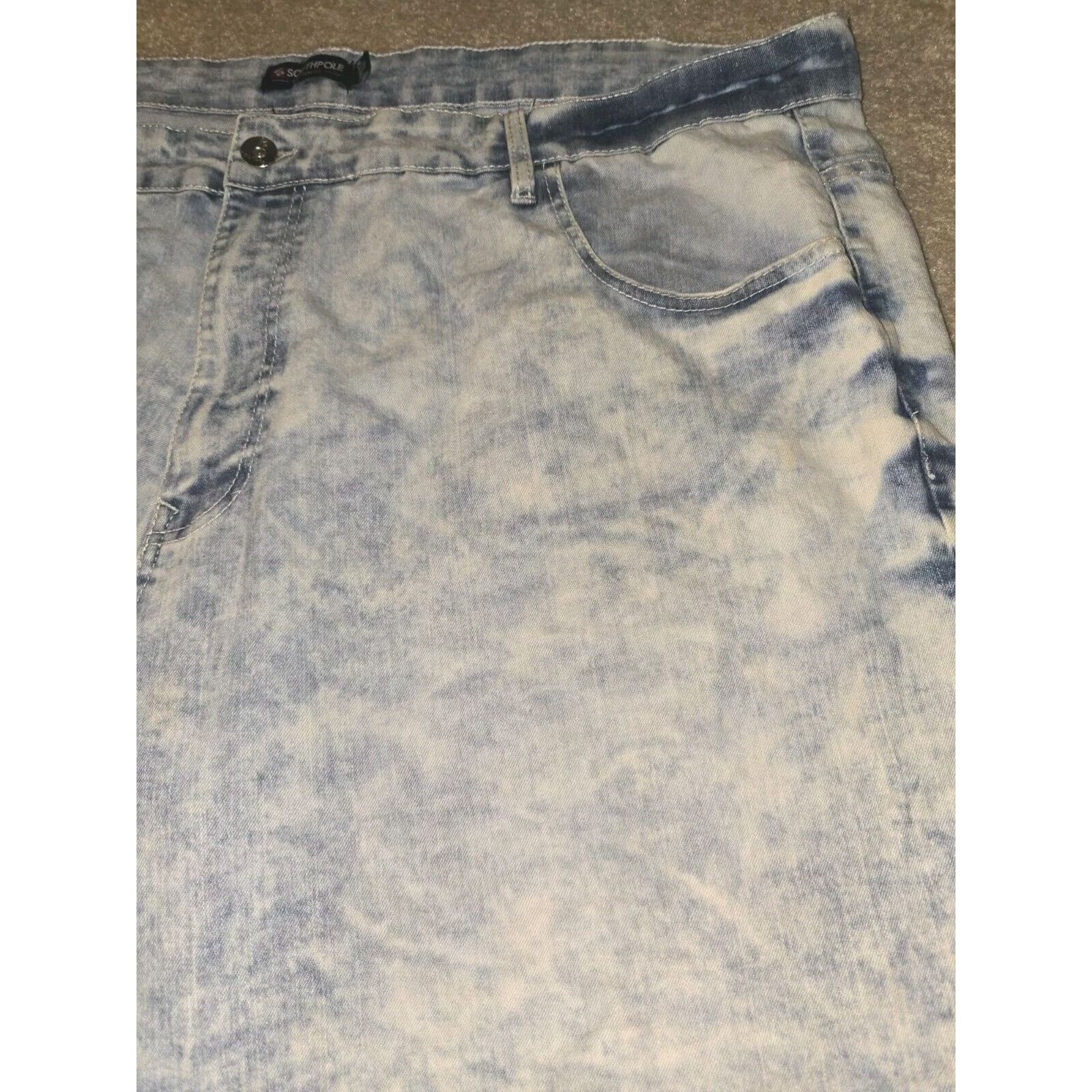 Southpole Southpole Shorts Mens 48 Denim Jorts Y2K Baggy Skate Urban Size US 44 / EU 60 - 5 Thumbnail