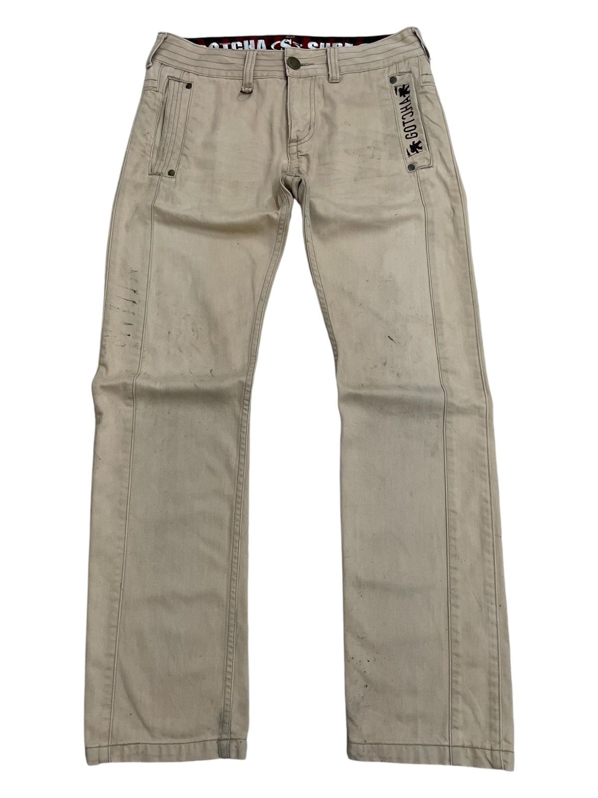 Gotcha Gotcha Surf Y2K Style Hawaii Design Oil Mark Pants Size US 31 - 2 Thumbnail