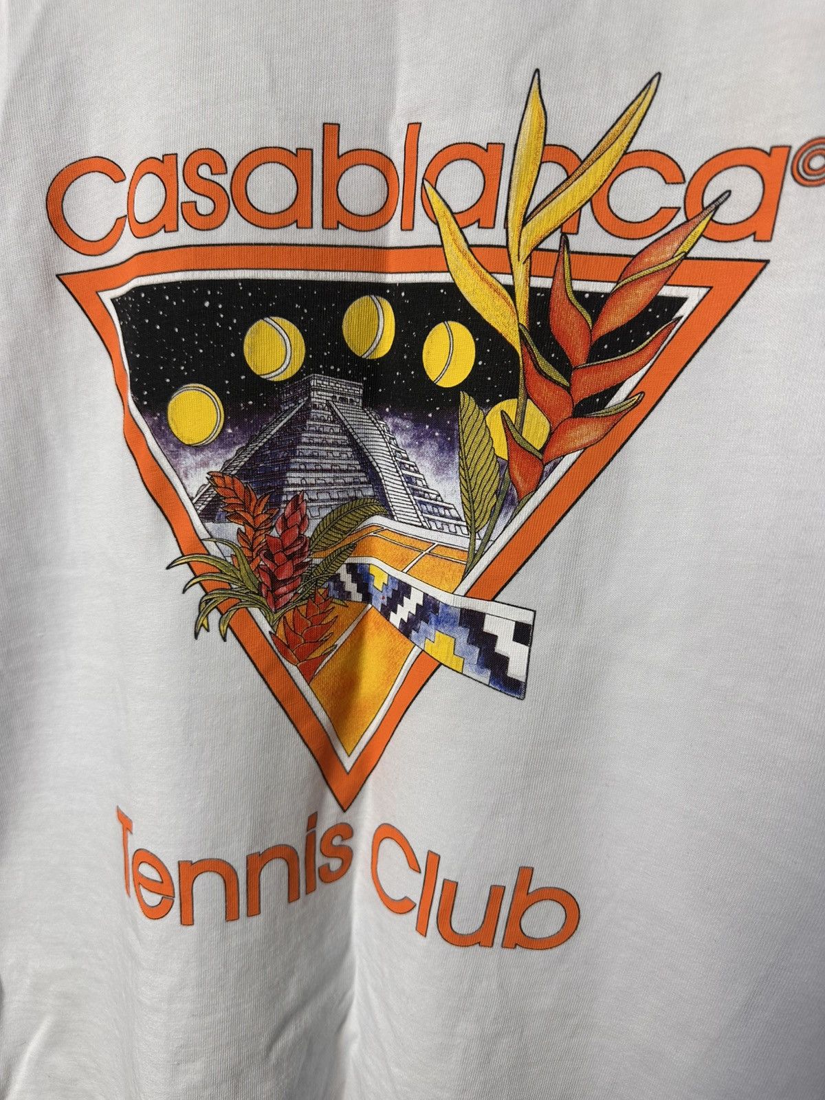 Casablanca Men's White Casablanca Tennis Club T-Shirt L Size US S / EU 44-46 / 1 - 3 Thumbnail