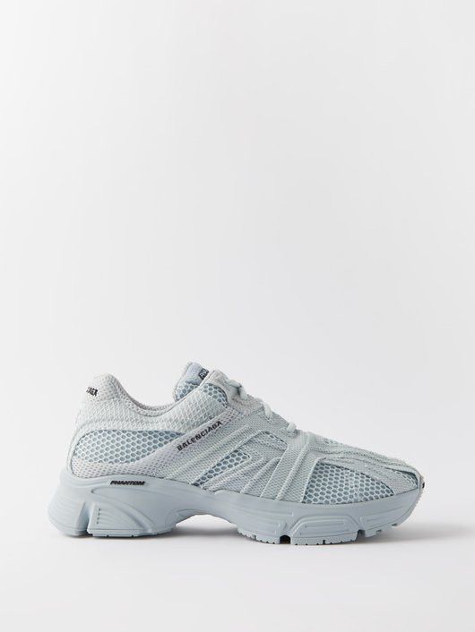 Balenciaga Phantom mesh-paneled sneakers in blue Size US 12 / EU 45 - 1 Thumbnail