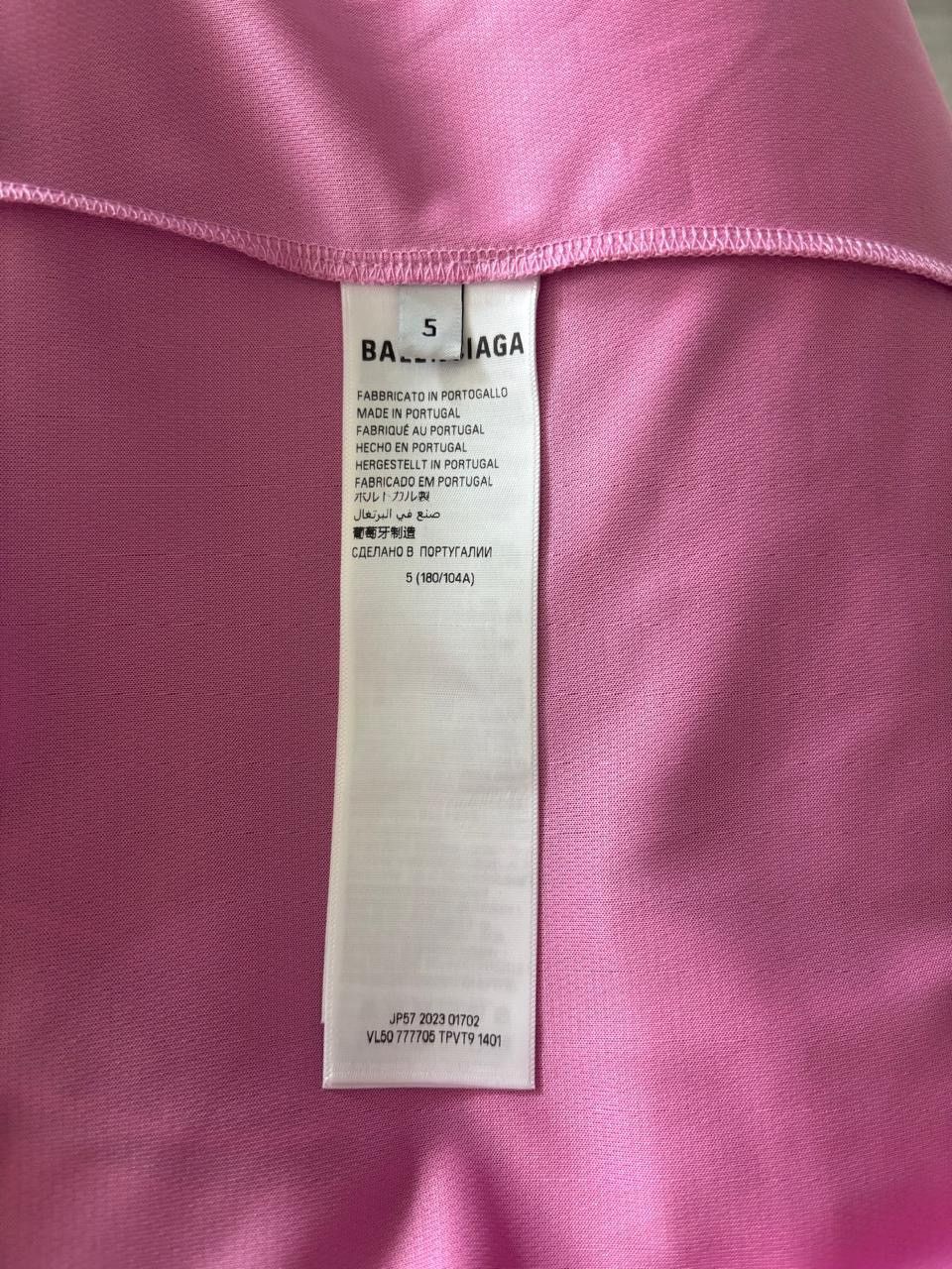 Balenciaga ‼️SIZE 5 ‼️Balenciaga MIAMI Soccer Jersey T-Shirt in Pink Size US XL / EU 56 / 4 - 7 Thumbnail