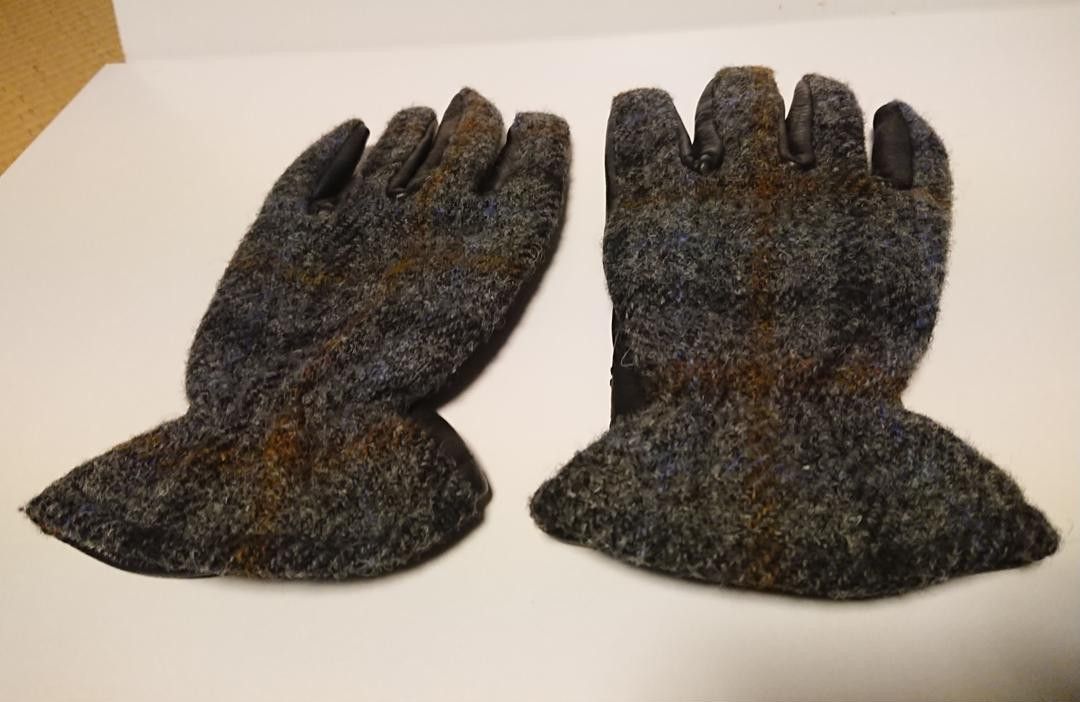 Comme des Garcons Tweed Leather Gloves Size ONE SIZE - 1 Thumbnail