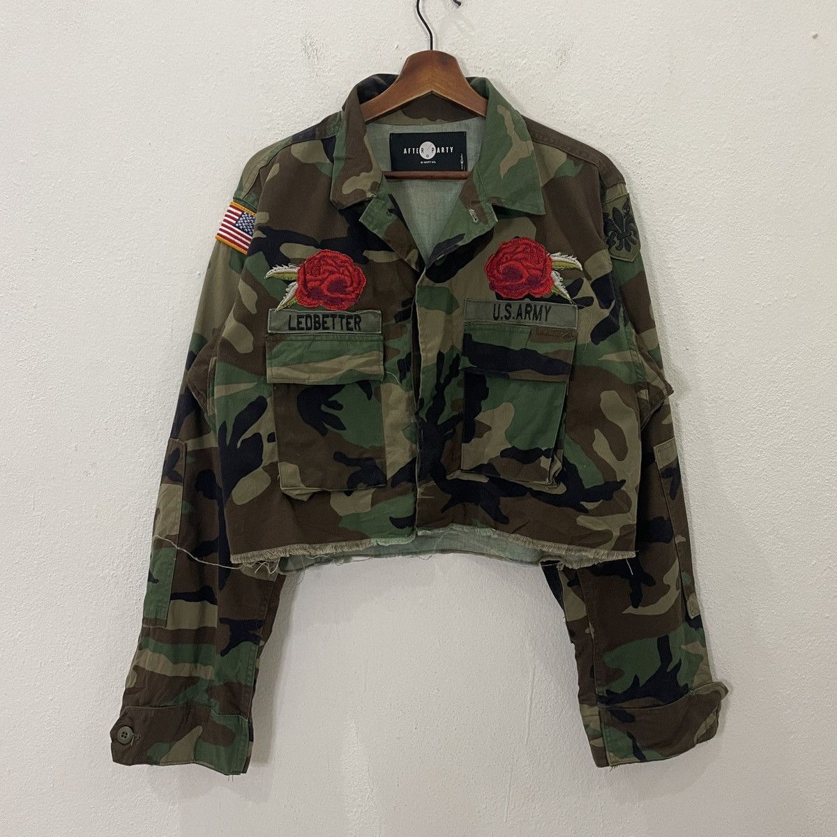 Japanese Brand After Party Us Army Croptop Jacket Size XL / US 12-14 / IT 48-50 - 1 Thumbnail