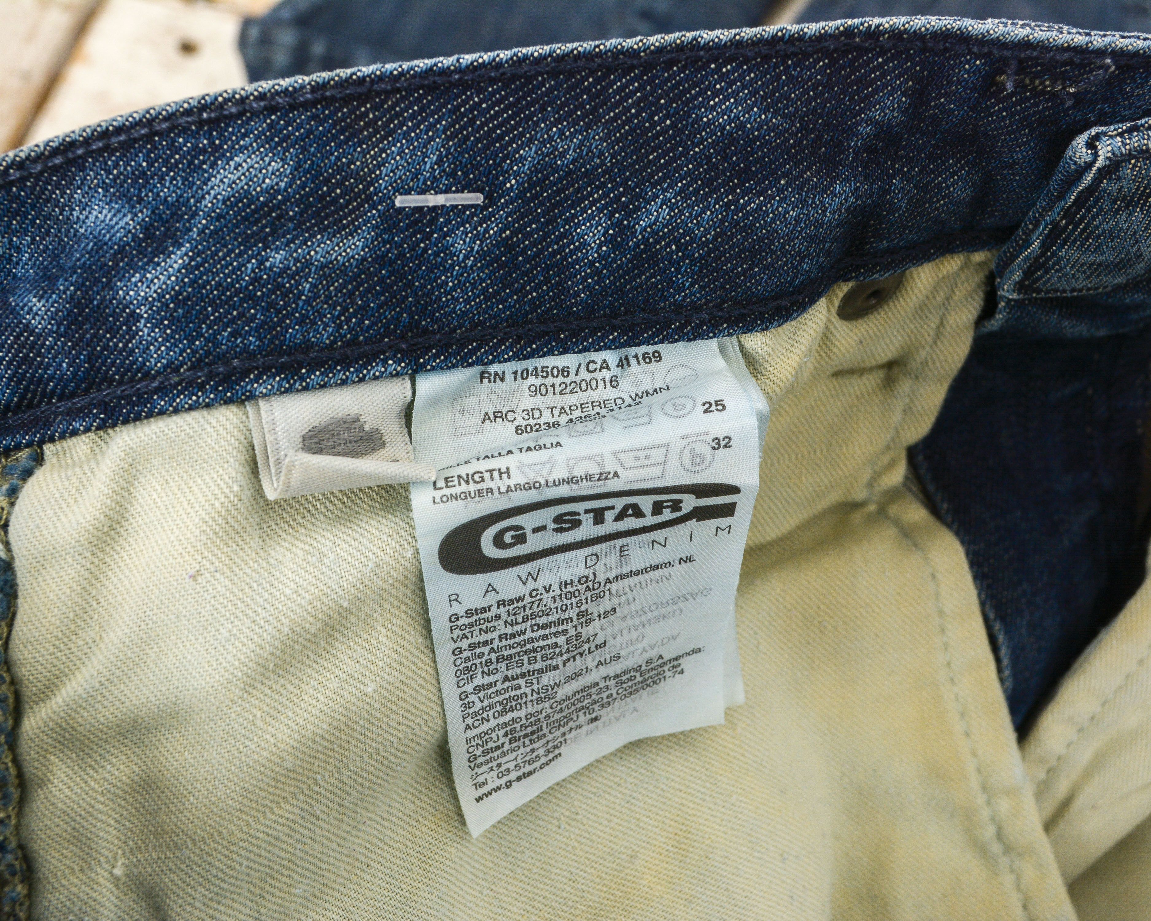 G-Star ARC 3D Womens W25 L32 Loose Tapered Jeans Denim pants Size 25" / US 0 / IT 36 - 5 Thumbnail