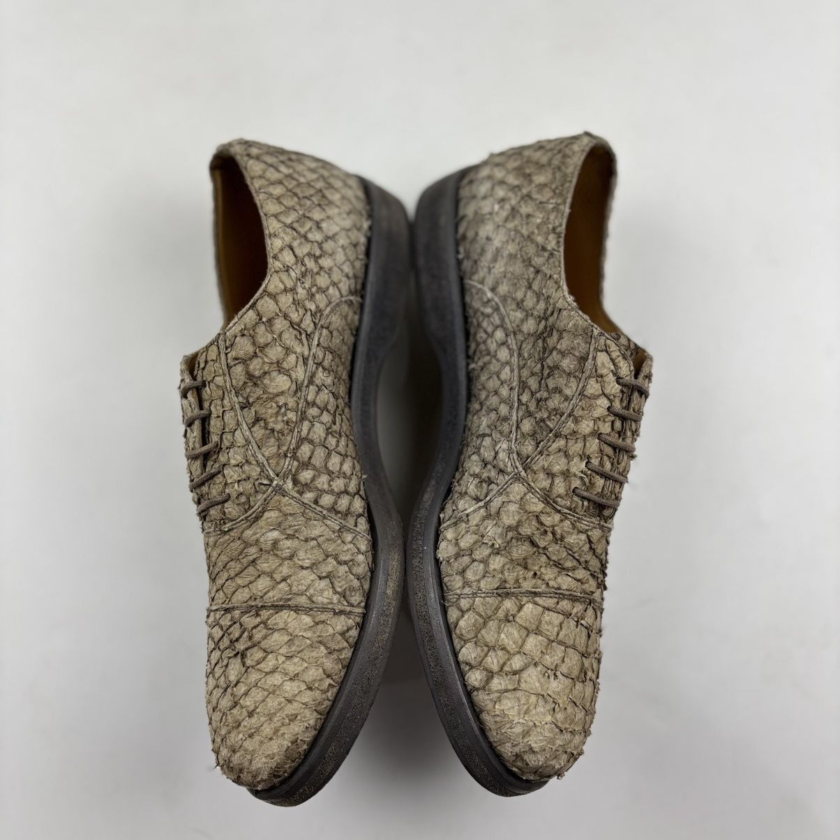 Giorgio Armani Giorgo Armani Pirarucu Oxford Shoes Size US 7 / EU 40 - 5 Thumbnail