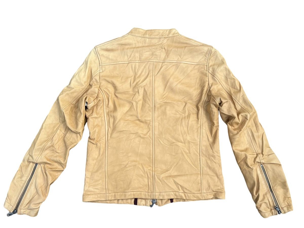 Nicole Club Monsieur Nicole Fade Patina Sheepskin Leather Racer Jacket Size US S / EU 44-46 / 1 - 15 Thumbnail
