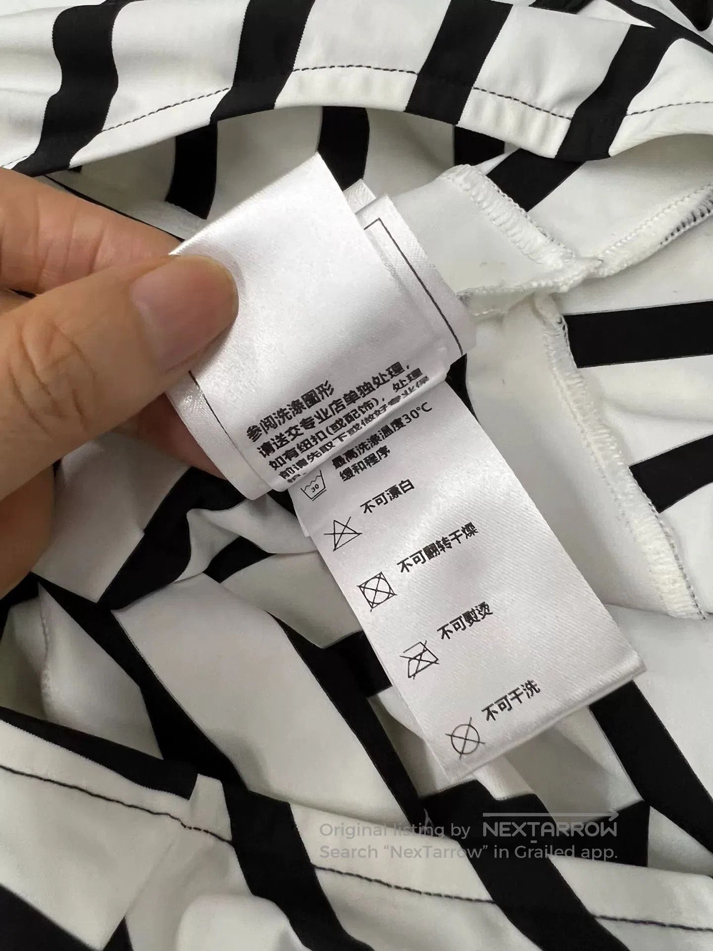Chanel Chanel Black and White Striped Swimsuit. Size US 38 / EU 54 - 8 Thumbnail