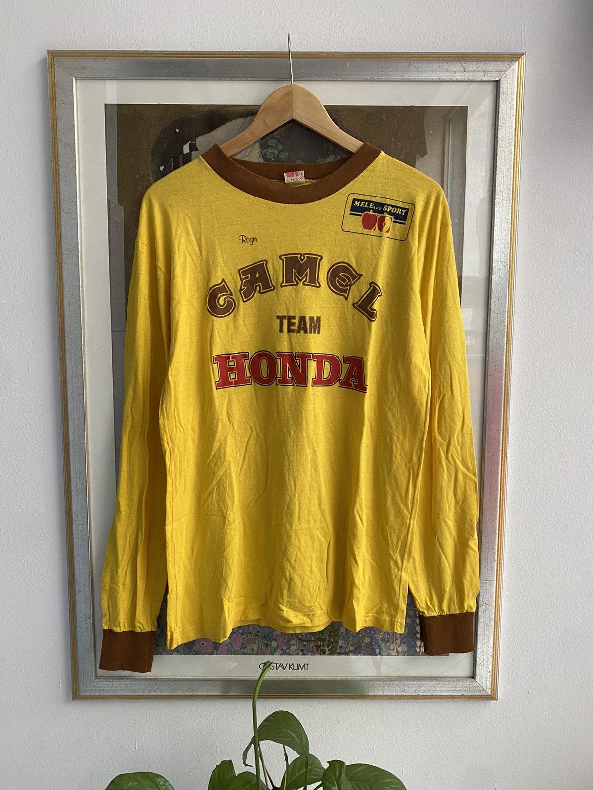 Vintage Camel Honda Racing 80s T shirt Roger