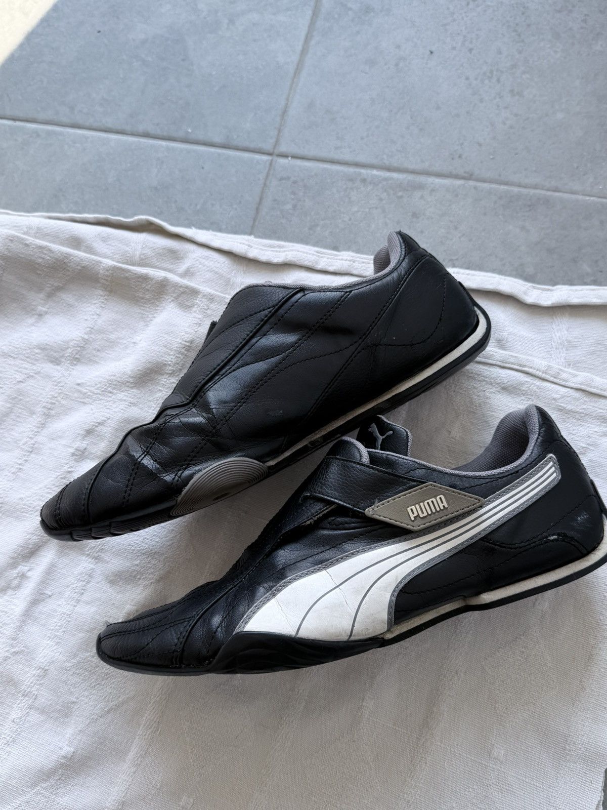 Puma Vintage 00s Puma Leather Sneakers Size US 9 / EU 42 - 3 Thumbnail
