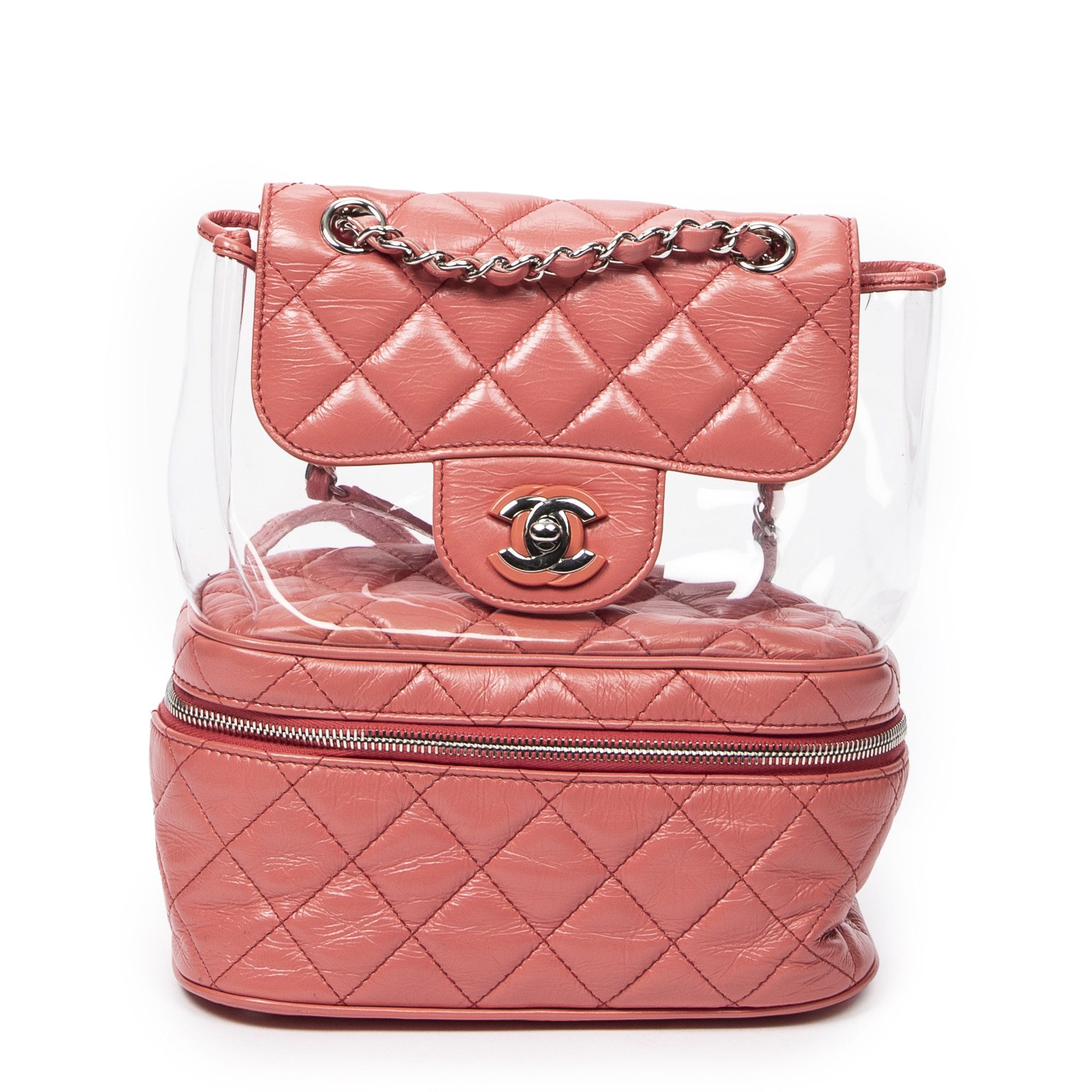 Chanel CC Transparent Vanity Flap Backpack Size ONE SIZE - 1 Thumbnail