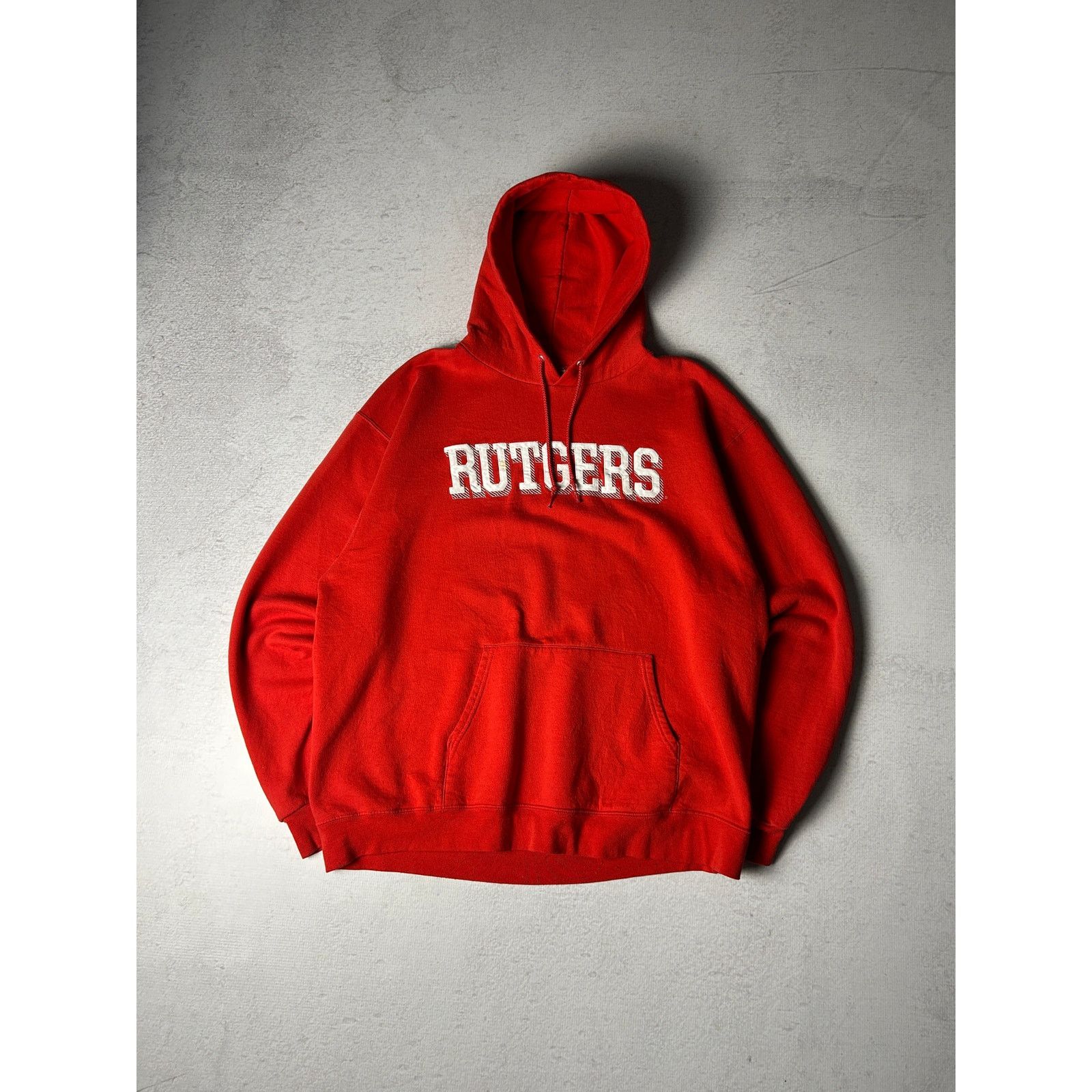 Champion Vintage Champion Rutgers Red Hoodie - Men's XL Size US XL / EU 56 / 4 - 1 Thumbnail