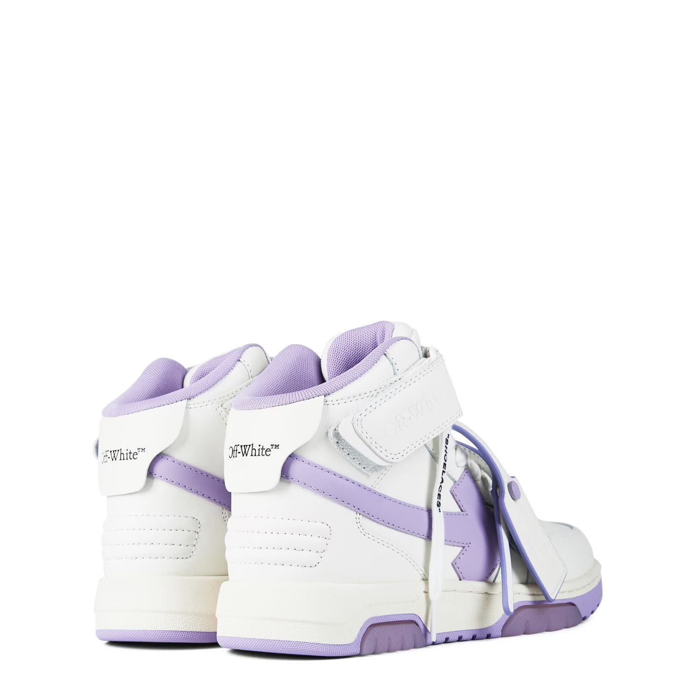 Off-White o1g2r1mq1224 Office Office Mid Top in White & Lilac Size US 8 / IT 38 - 4 Thumbnail