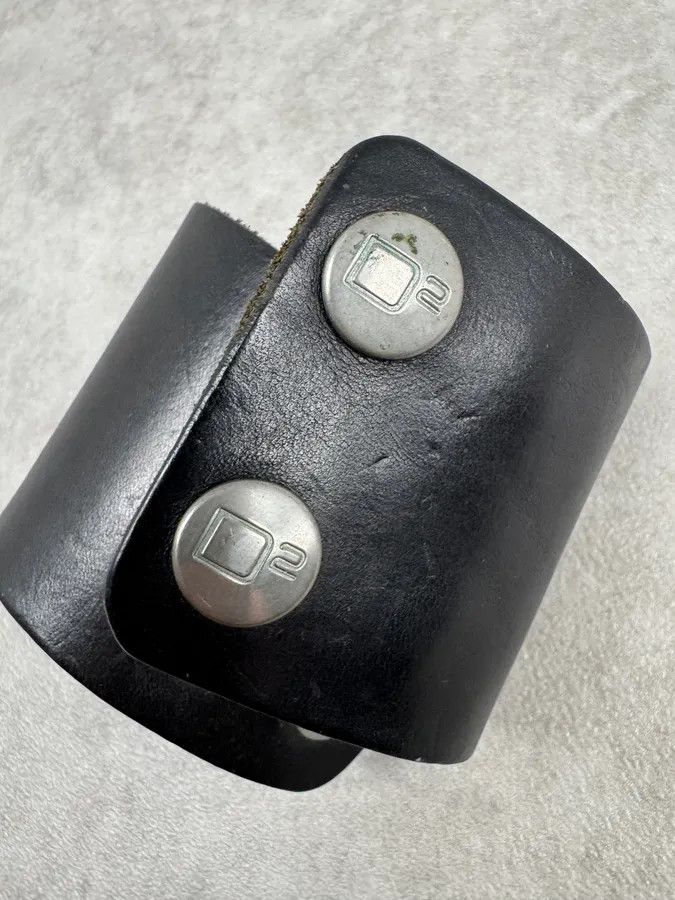 Dsquared2 2000s Dsquared2 Black Leather Armband Bracelet Size ONE SIZE - 6 Thumbnail