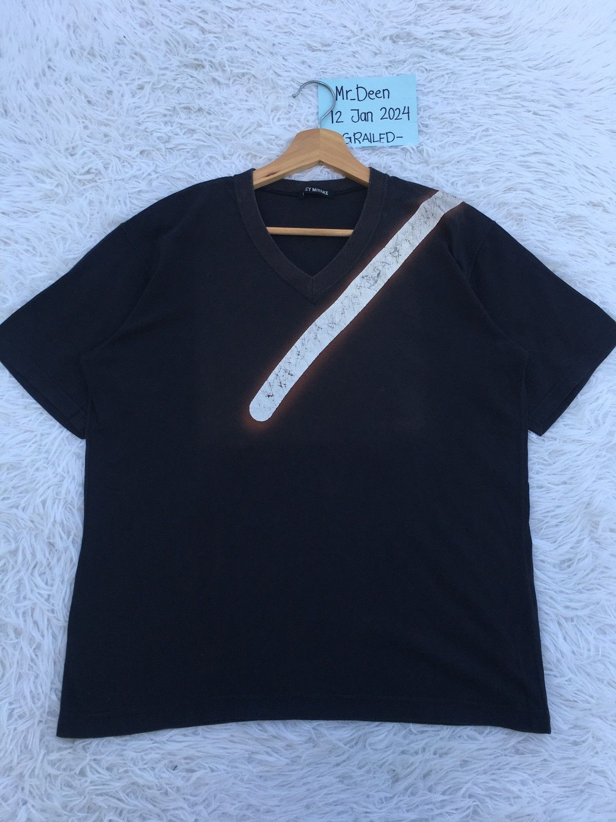 Issey Miyake Rare Vintage Issey Miyake V Neck Tshirt Size US M / EU 48-50 / 2 - 4 Thumbnail