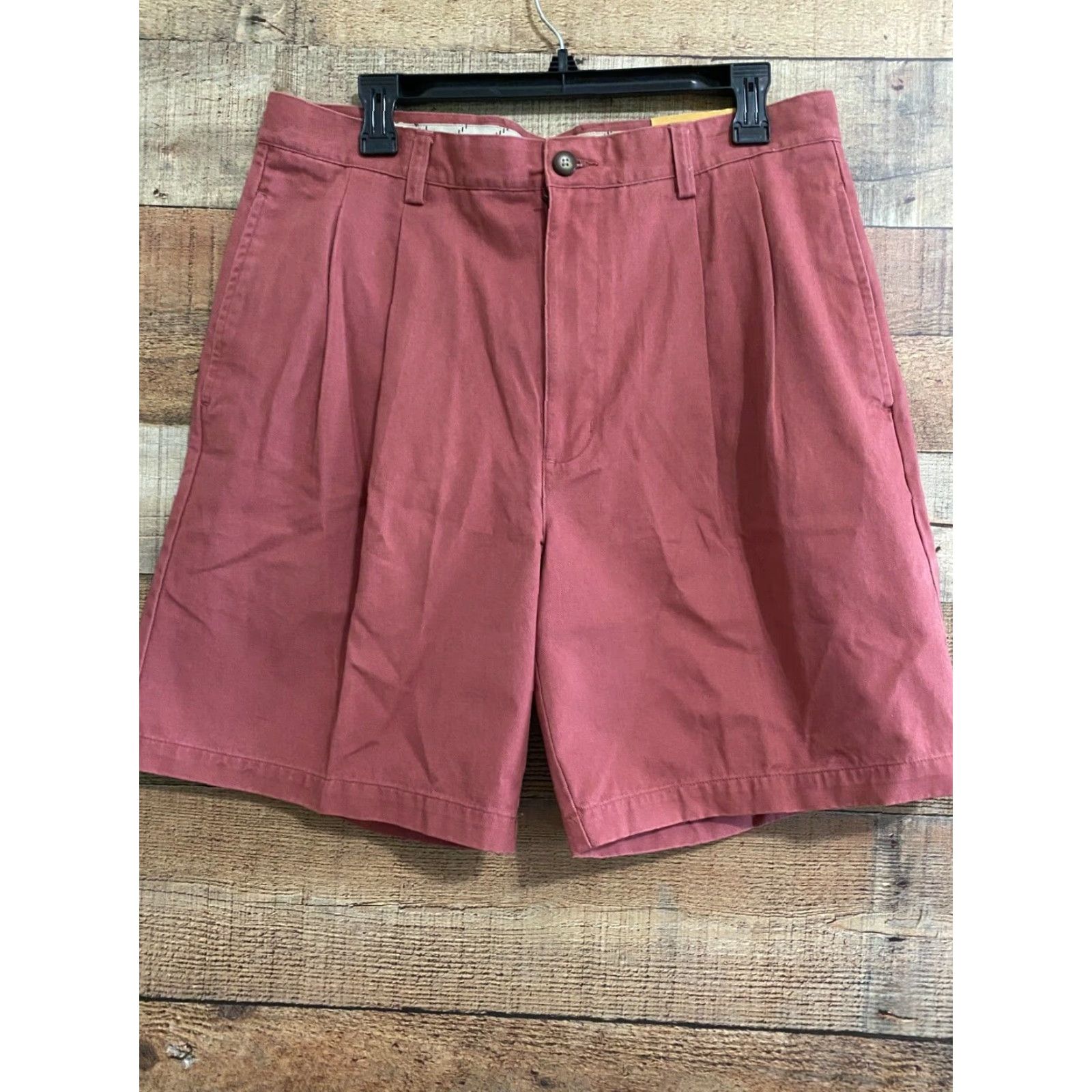 Izod IZOD Chino Pants Mens 34 Salmon Plain Front Metrix Fit Twill NWT 0-9 Size US 34 / EU 50 - 2 Thumbnail