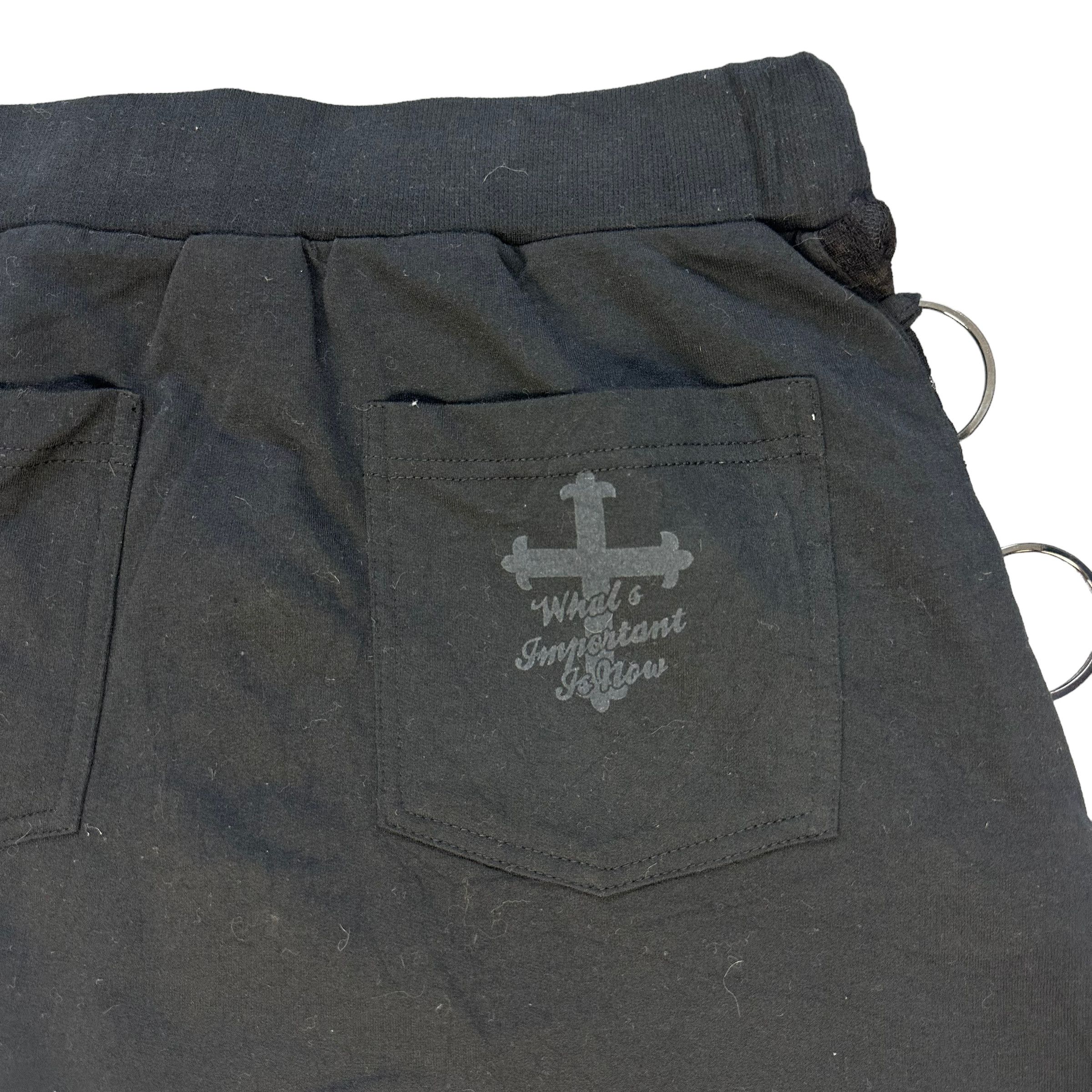 Japanese Brand ALL TRY MY BEST CROSS LOGO BONDAGE SKIRT #7737-167 Size 28" / US 6 / IT 42 - 9 Thumbnail