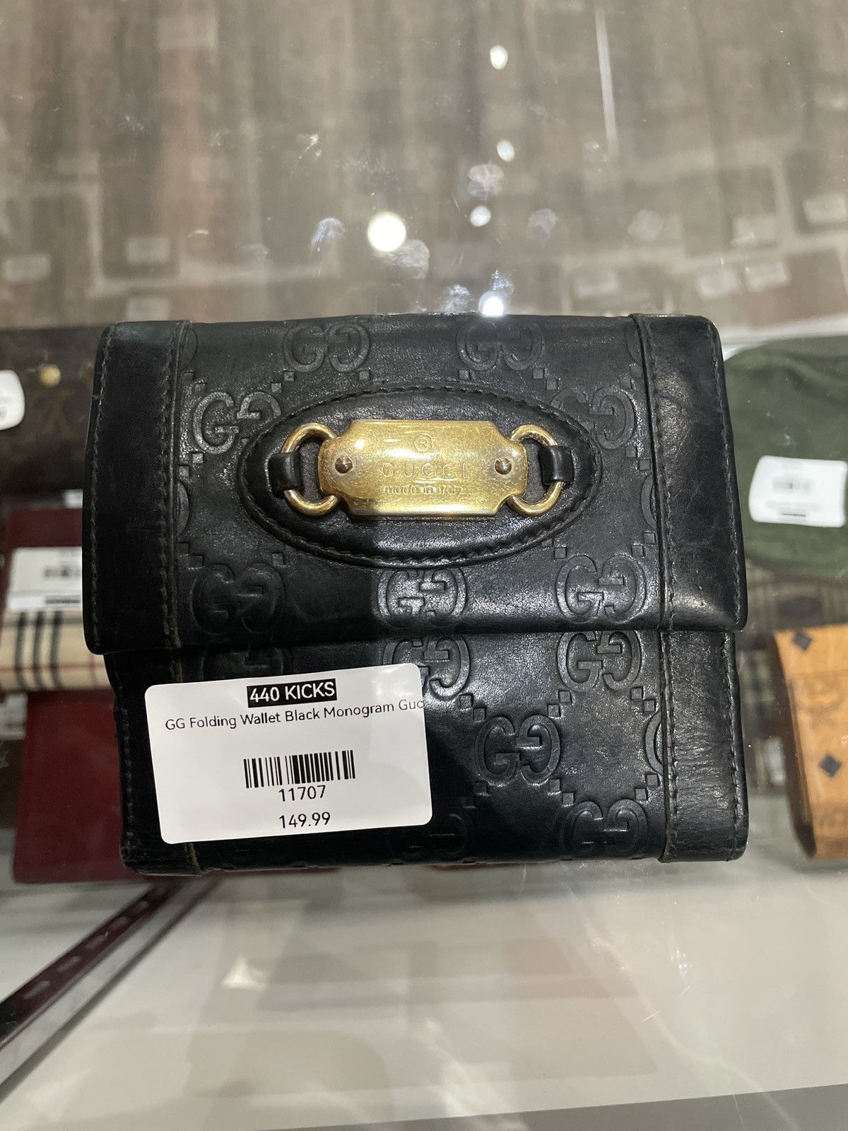 Gucci GG Folding Wallet Black Monogram Gucci Size ONE SIZE - 1 Thumbnail