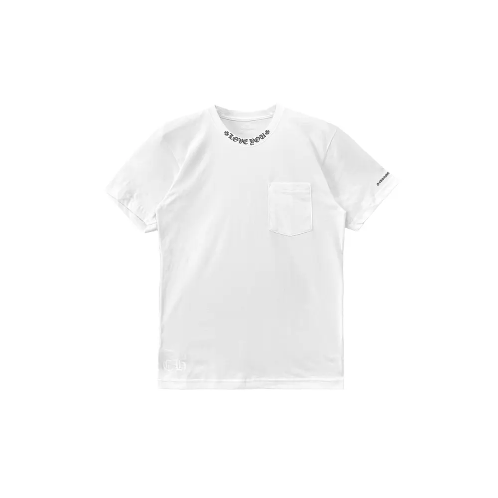 Chrome Hearts Chrome Hearts LOVE YOU White Short Sleeve T-Shirt Tee Size M / US 6-8 / IT 42-44 - 1 Thumbnail