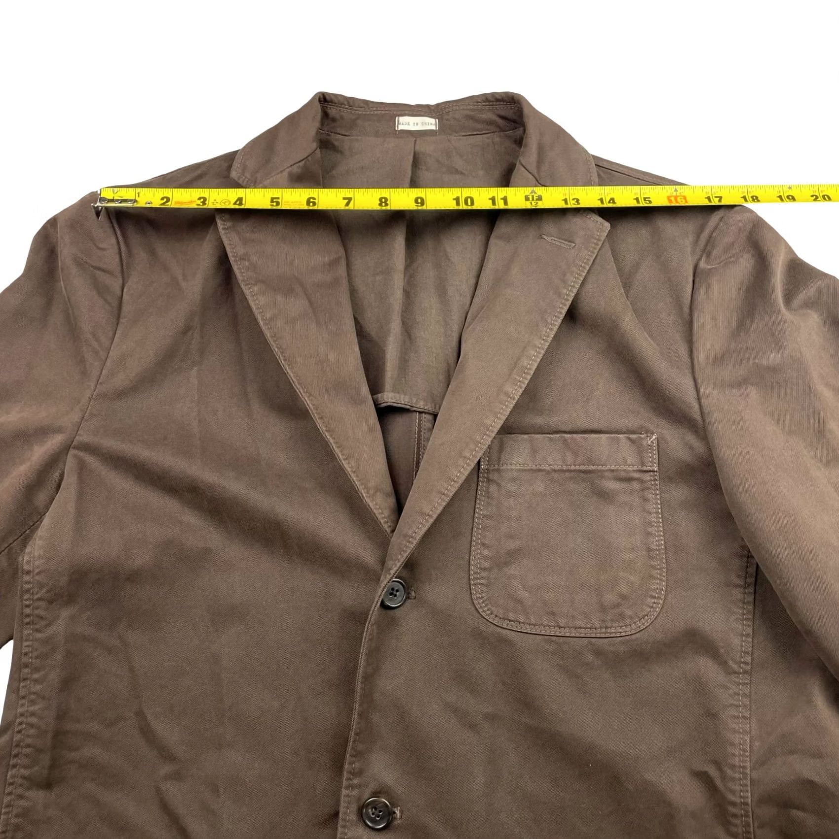 J.Crew J.CREW Mens Brown Blazer Large - Broken In Cotton Jacket Size 42R - 7 Thumbnail