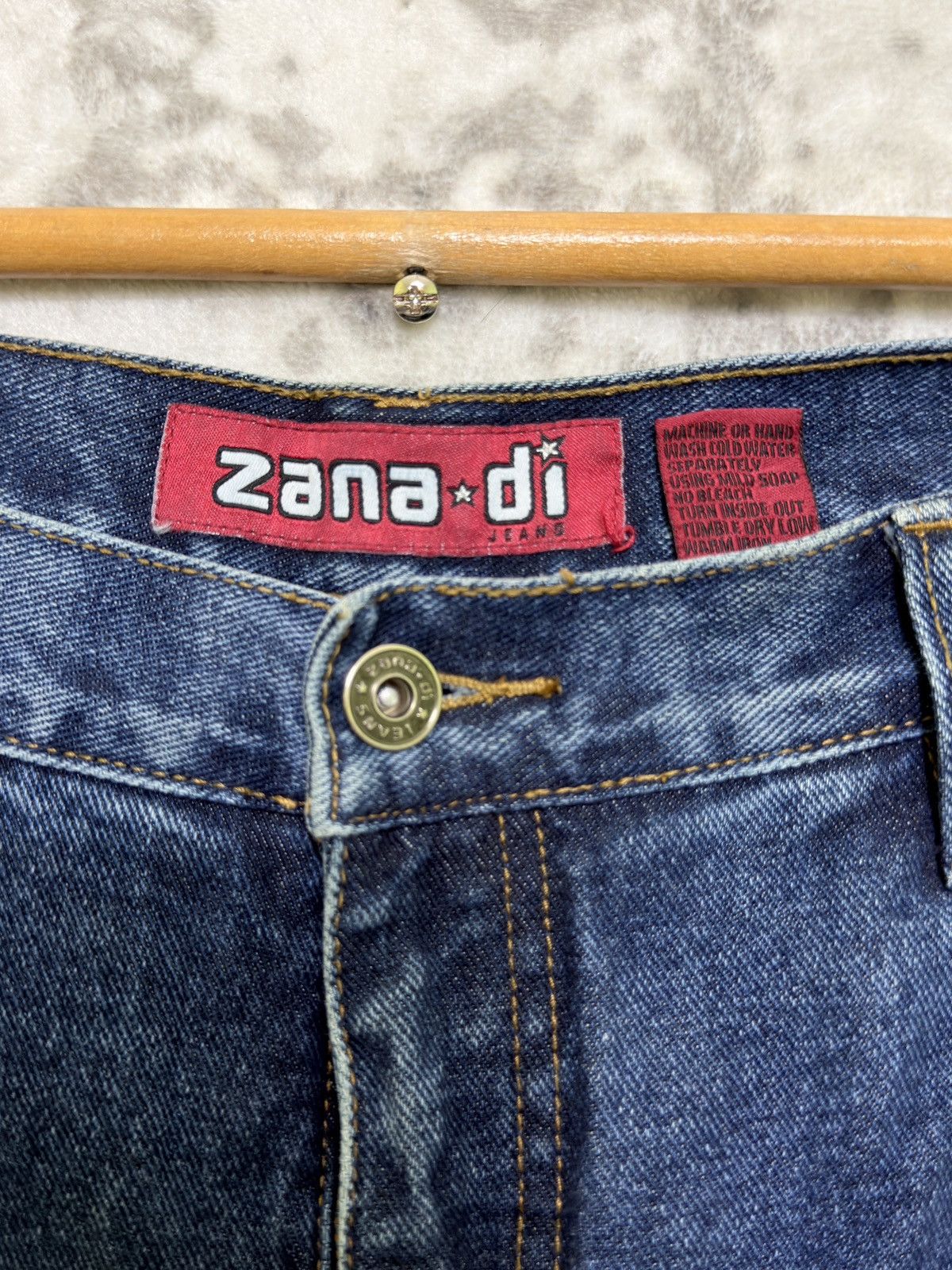 Hysteric Glamour Zana Di Patchwork Flare Y2K Vintage Denim Jeans Size US 30 / EU 46 - 7 Thumbnail
