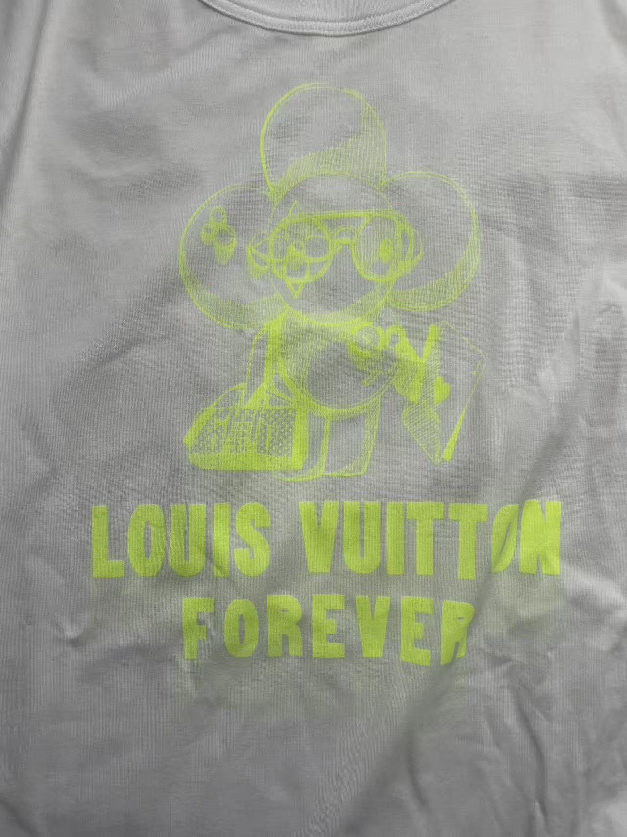 Louis Vuitton Louis Vuitton Vivienne Forever White Short Sleeve T-Shirt Size L / US 10 / IT 46 - 5 Thumbnail