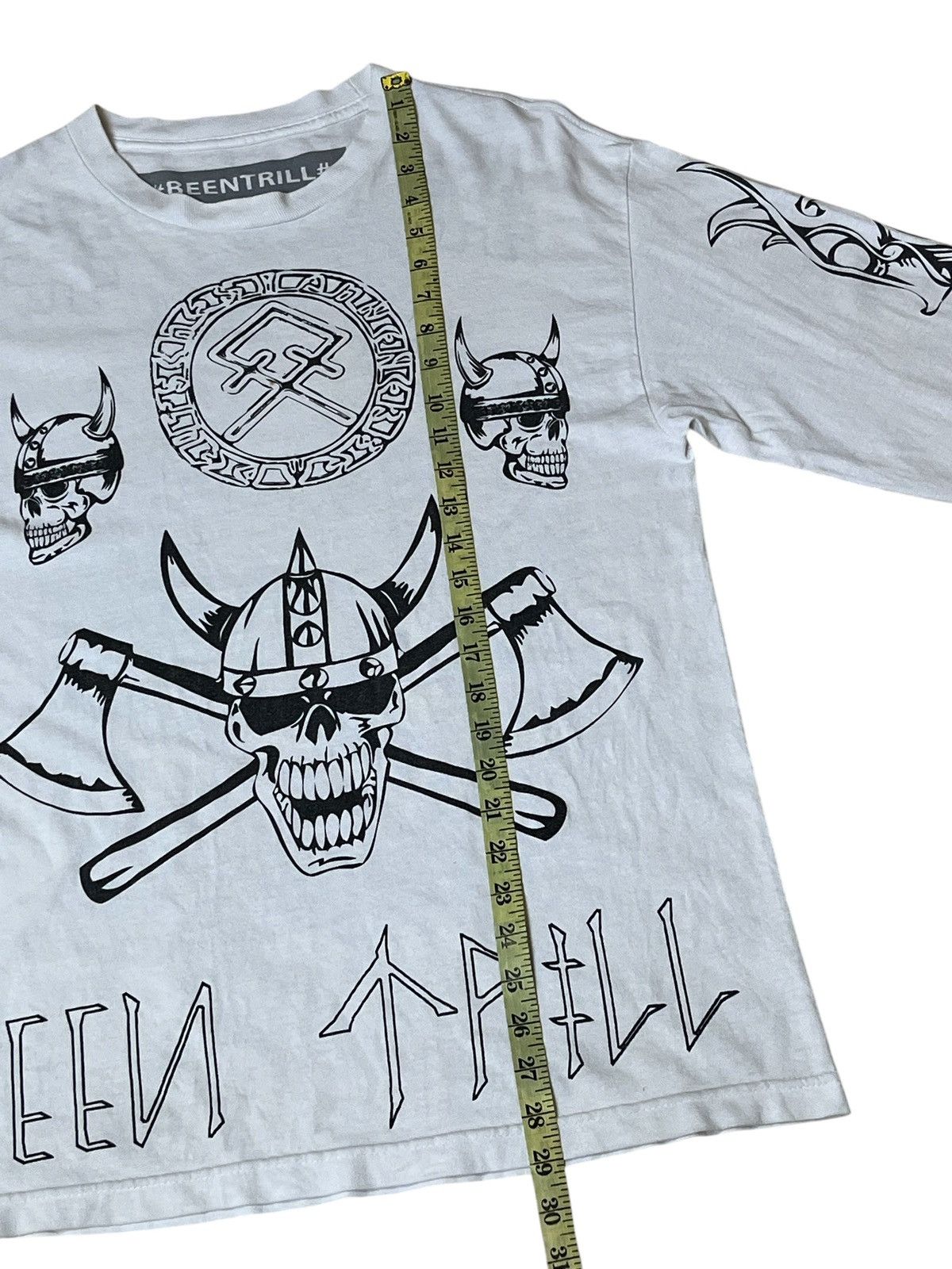 Been Trill sick🔥BEEN TRILL distressed long sleeve tee shirt Size US M / EU 48-50 / 2 - 10 Thumbnail
