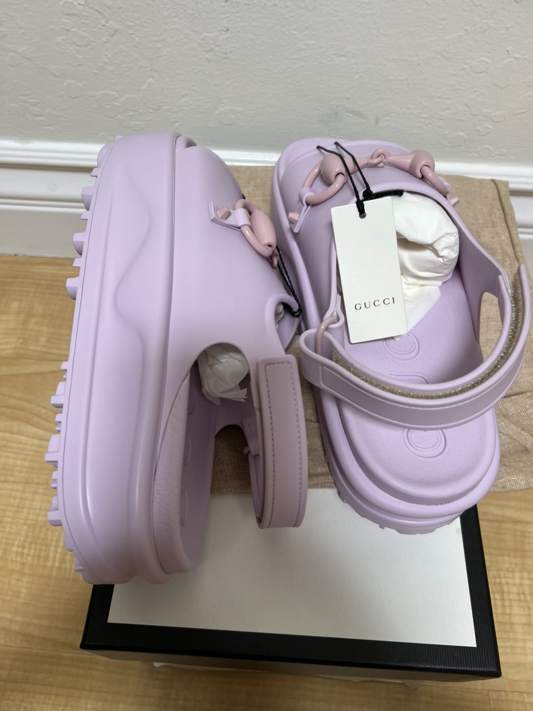 Gucci Gucci Interlocking G Platform Sandal Light Pink (Women's) Size US 10 / IT 40 - 2 Thumbnail