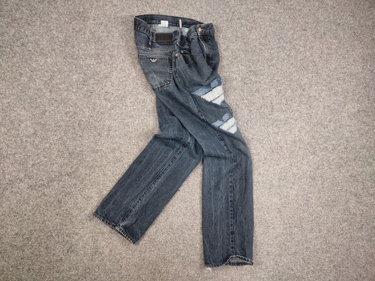 Armani Rare Vintage Armani Jeans big Logo Faded Denim Y2K Style Size US 34 / EU 50 - 11 Thumbnail