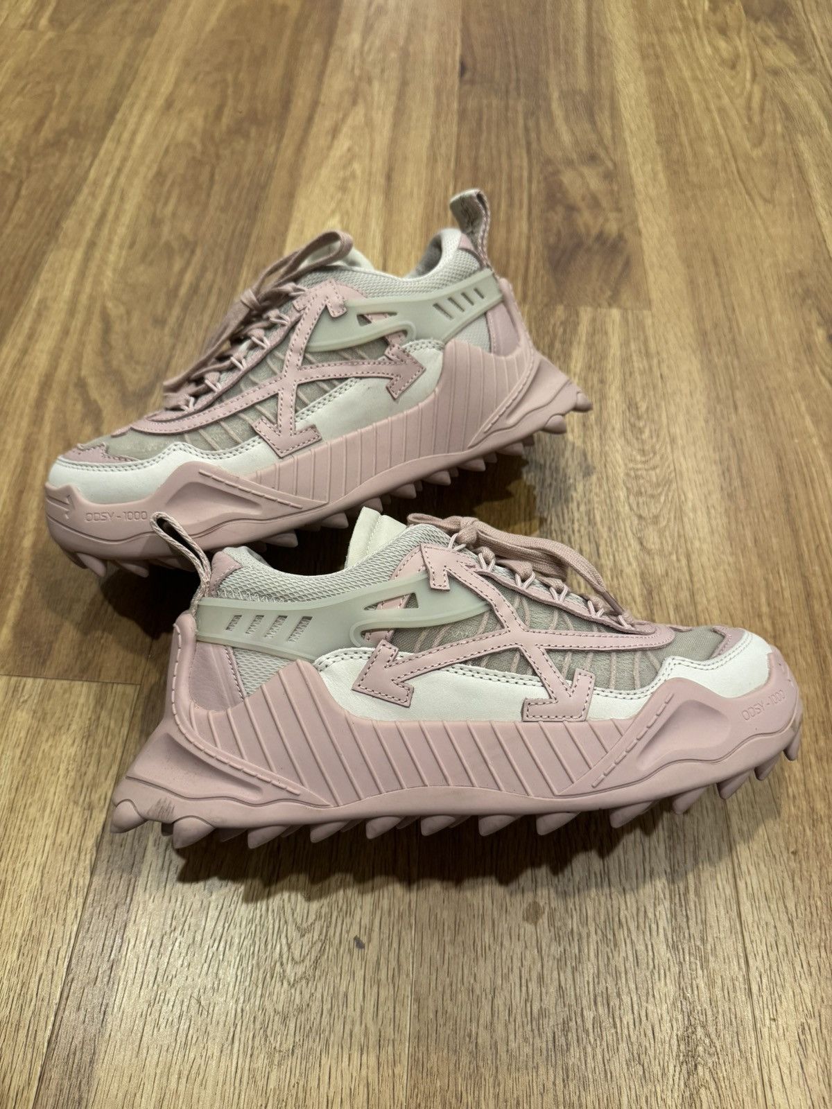Off-White Off-White Odsy-1000 Beige Pink Size US 10 / IT 40 - 7 Thumbnail