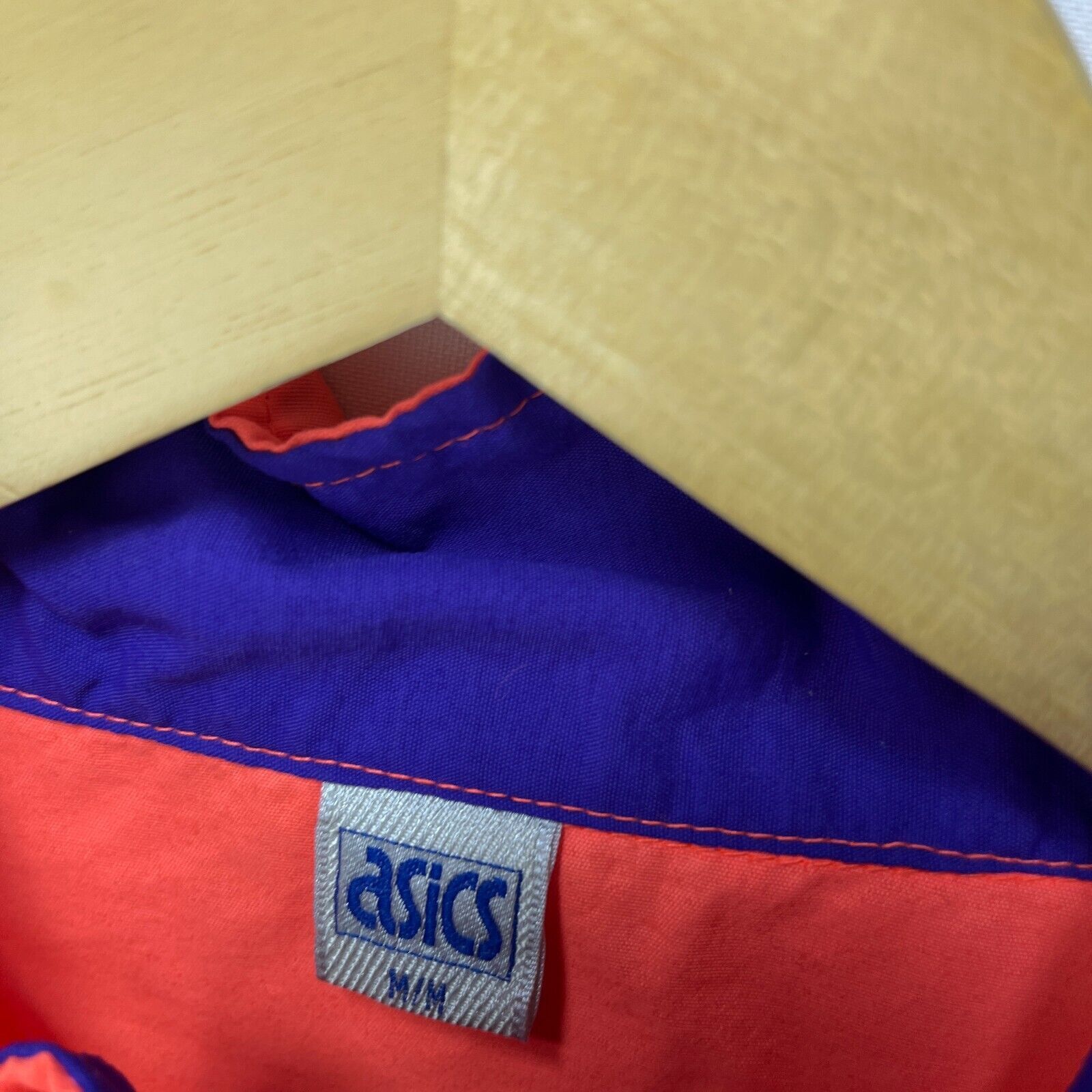 Asics × Vintage Vintage 90s Asics Beach Windbreaker Jacket Medium Size US M / EU 48-50 / 2 - 7 Thumbnail