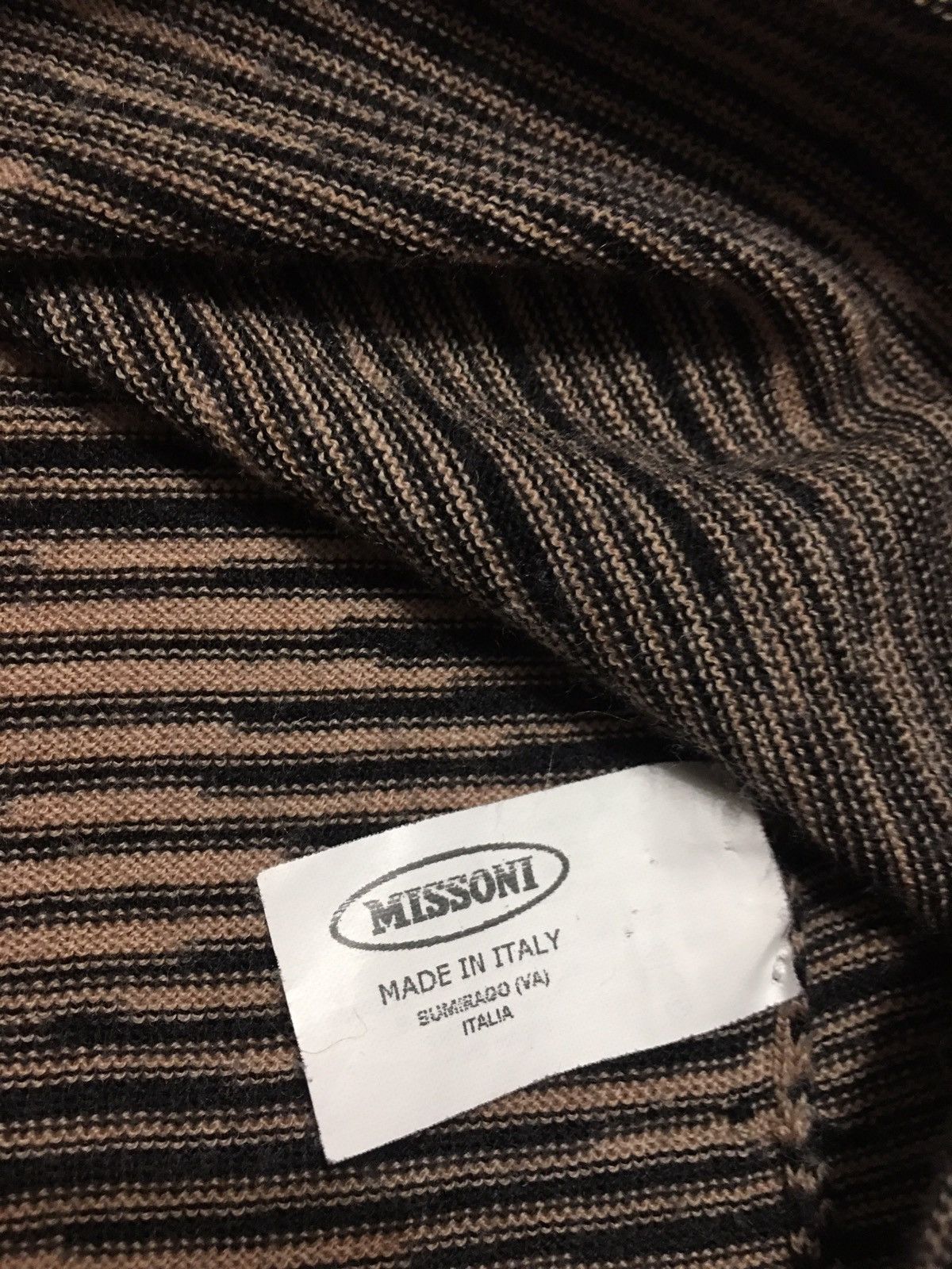 Missoni MISSONI Designer Stripped Wool Cardigan Sweater Size Eu 46 Size L / US 10 / IT 46 - 10 Thumbnail