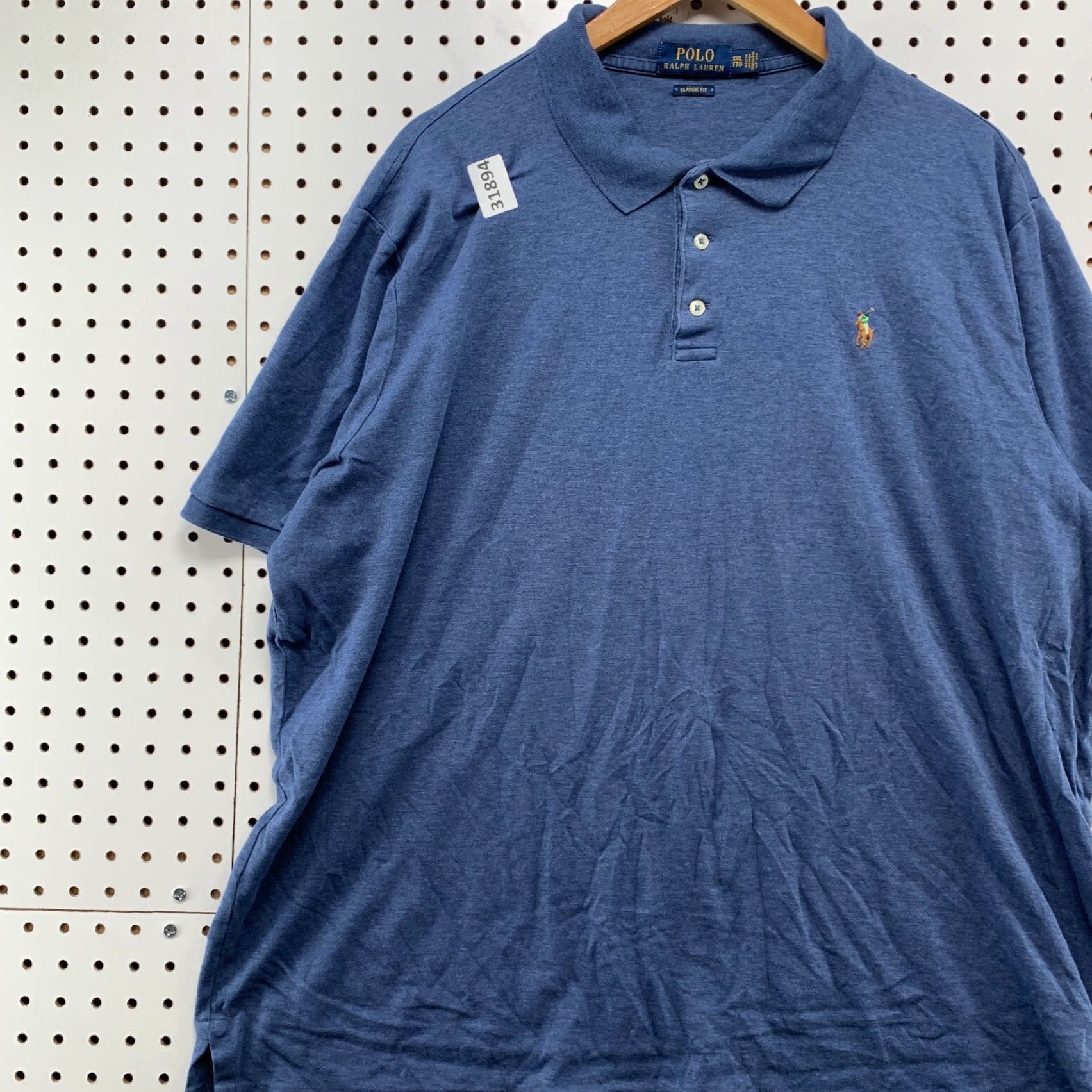 Polo Ralph Lauren Polo Ralph Lauren Shirt Mens 2XL Collared Blue Short Sleeve Brown Pony 27x28.5 Size US XXL / EU 58 / 5 - 3 Thumbnail