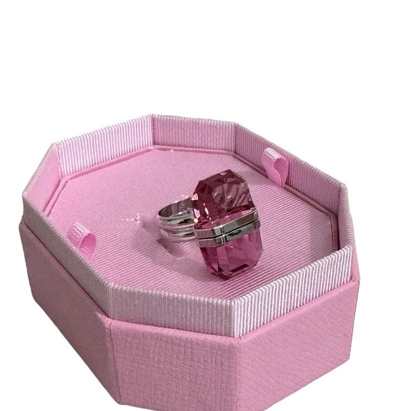 Swarovski Swarovski Lucent ring Magnetic closure, Pink, Size 55 / 7 Size ONE SIZE - 9 Thumbnail