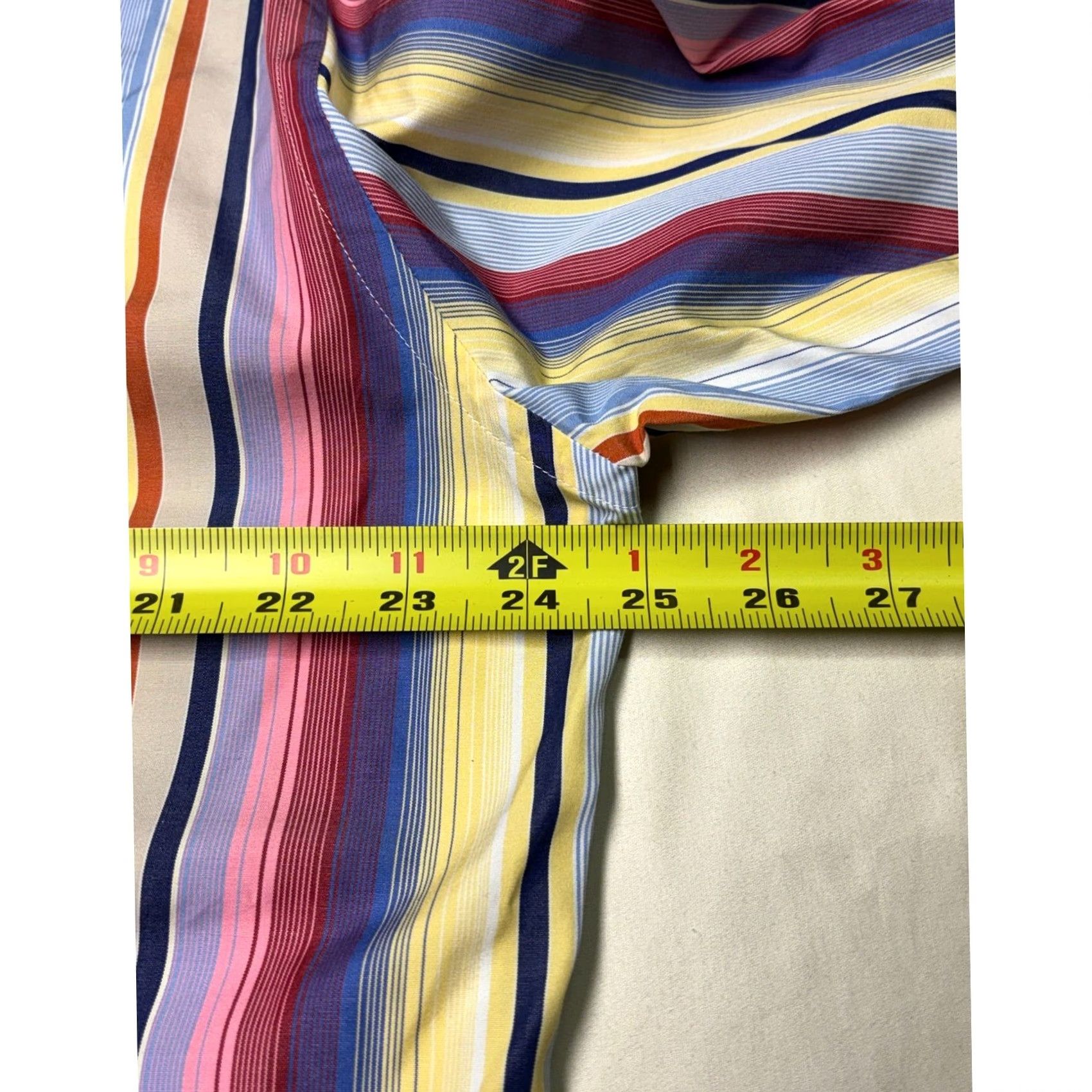 Faconnable VINTAGE Facconable shirt Mens Button-Down Striped Yellow Cotton Long Sleeve L Adult Mens Gender: Mens Size US L / EU 52-54 / 3 - 7 Thumbnail