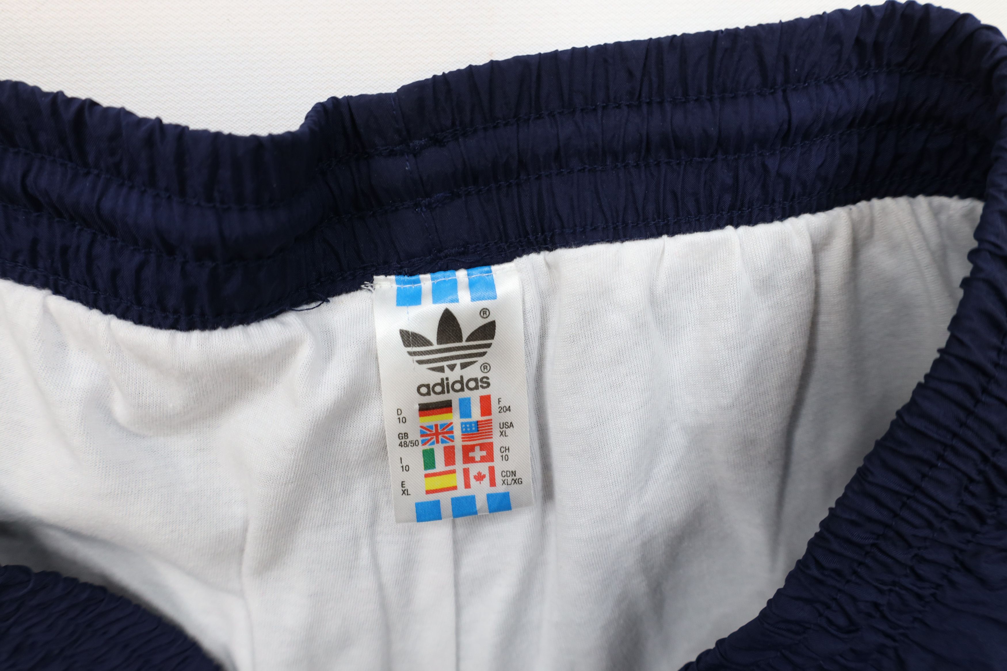Adidas × Vintage Vintage 90s Adidas Lined Windbreaker Joggers Pants Navy Blue Size US 38 / EU 54 - 8 Thumbnail