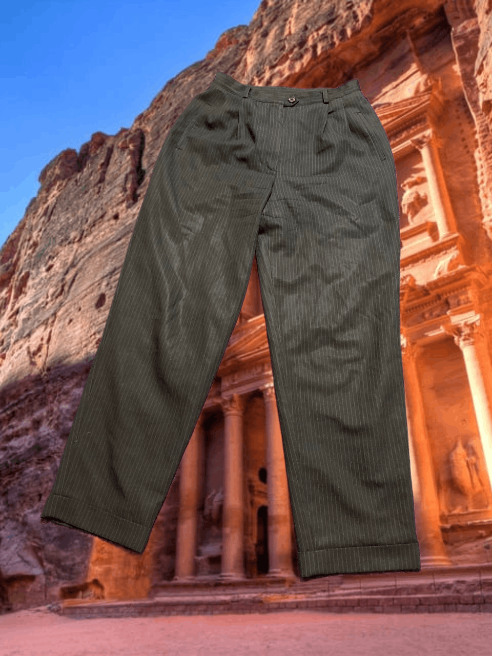 Lauren Ralph Lauren Vintage Lauren Ralph Lauren black pants Y2K 100% wool Size 32" / US 10 / IT 46 - 1 Thumbnail