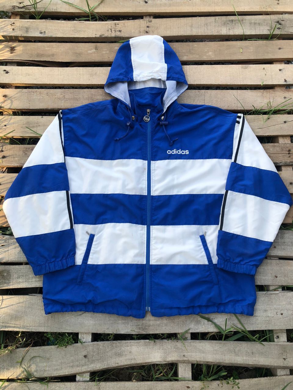 Vintage 90s Adidas Trefoil Windbreaker Jacket