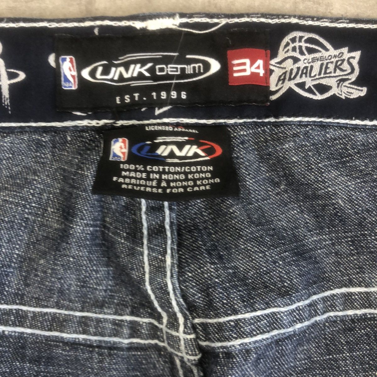 Designer × NBA × Vintage Vintage NBA Jeans Team UNK Denim est 1996 Size US 36 / EU 52 - 3 Thumbnail