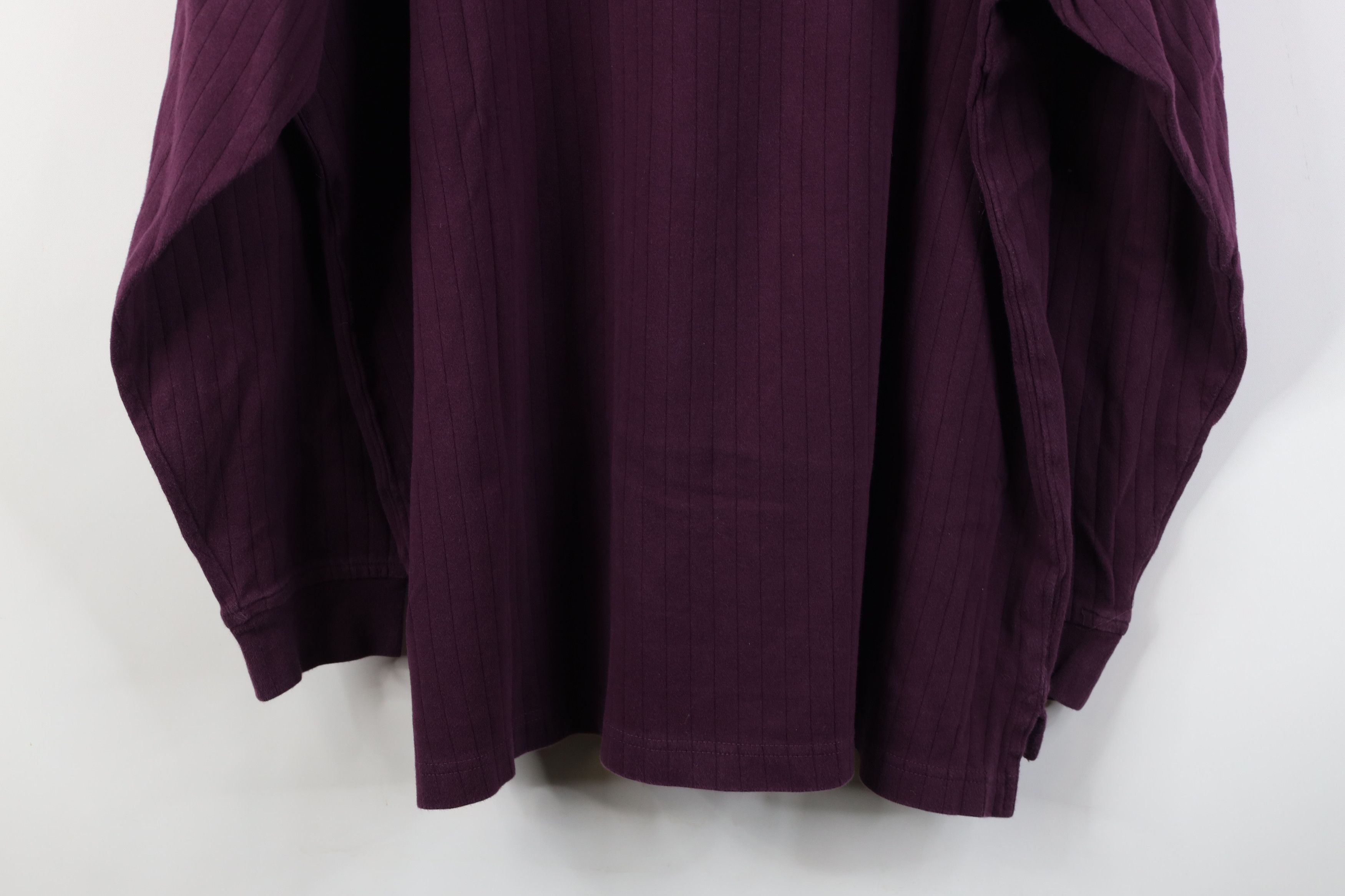 Vintage Vintage 90s Y2K Streetwear Heavy Ribbed Henley T-Shirt Size US XL / EU 56 / 4 - 12 Thumbnail