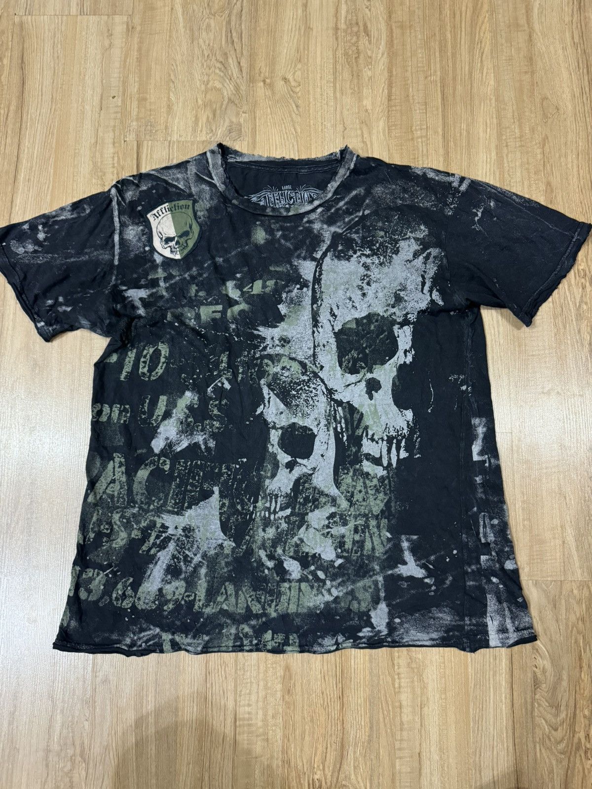 Affliction × Seditionaries AFFLICTION PUNK STYLE PATCHWORKS TSHIRT Size US L / EU 52-54 / 3 - 1 Thumbnail