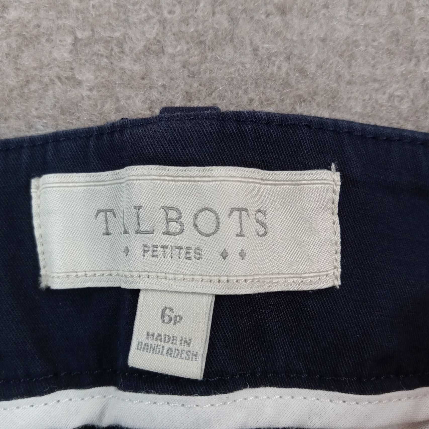 Talbots Talbots Petite Womens Blue Chino Ankle Pants Size 29x22 Extra Large XL Straight Leg Size 29" - 7 Thumbnail
