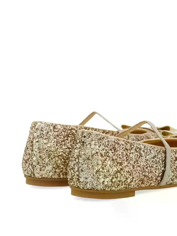 Salvatore Ferragamo o1s1rm0526 Vara-plate Ballerina Flats in Gold Size US 7 / IT 37 - 4 Thumbnail