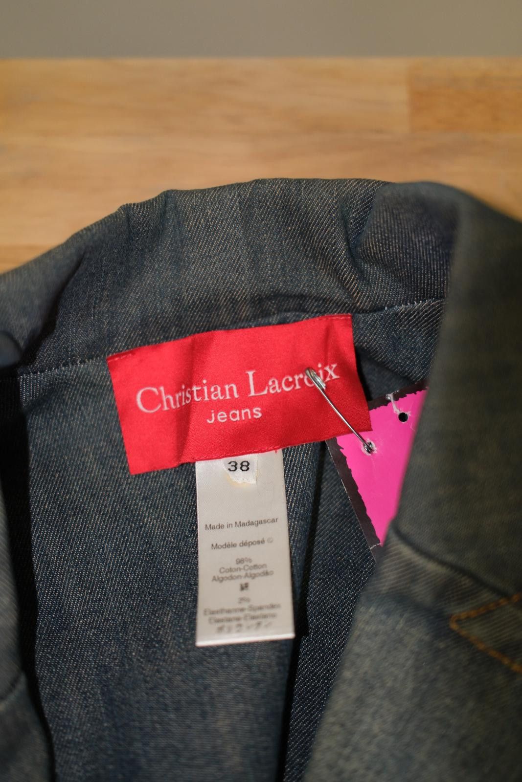 Christian Lacroix 00's Christian Lacroix Jeans Cropped Denim Blazer Size XS / US 0-2 / IT 36-38 - 6 Thumbnail