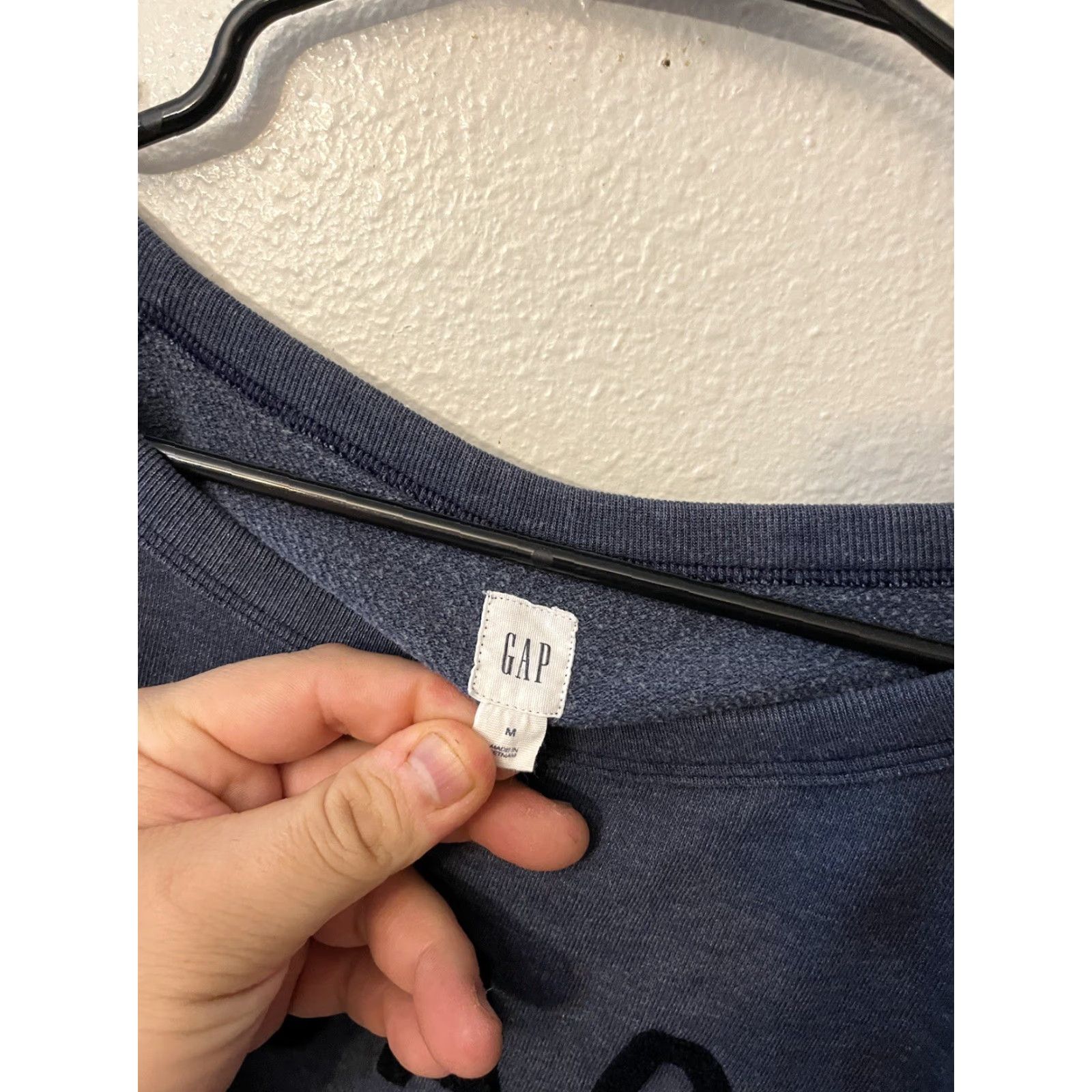 Gap VINTAGE Gap Oversized Sweatshirt Women Size M Blue Logo Activewear Size M / US 6-8 / IT 42-44 - 3 Thumbnail