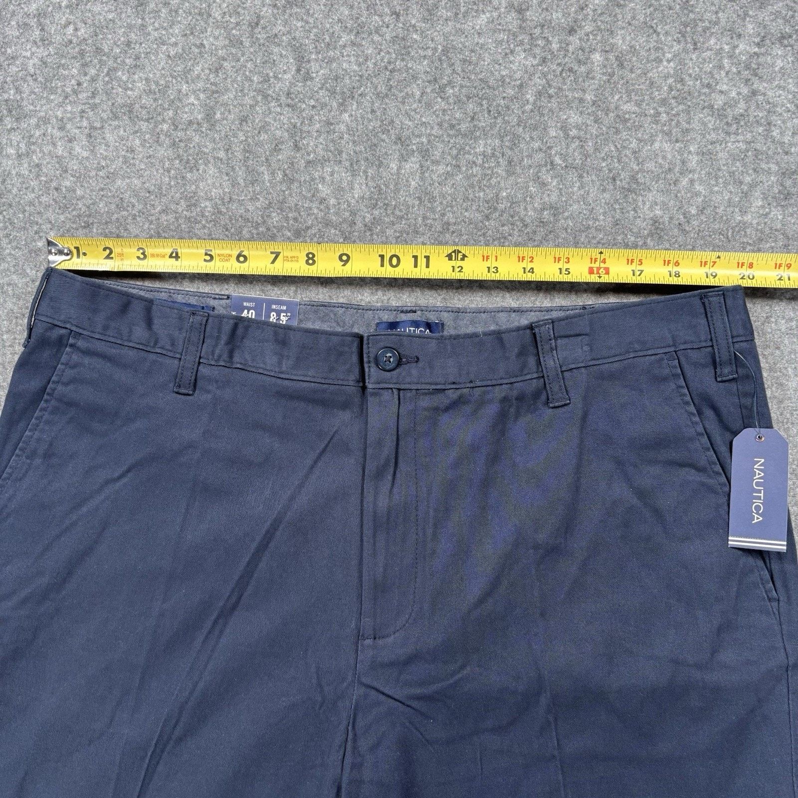 Nautica Nautica Classic Fit Deck Shorts Navy Blue Mens 40x8.5 NWT Size US 40 / EU 56 - 8 Thumbnail